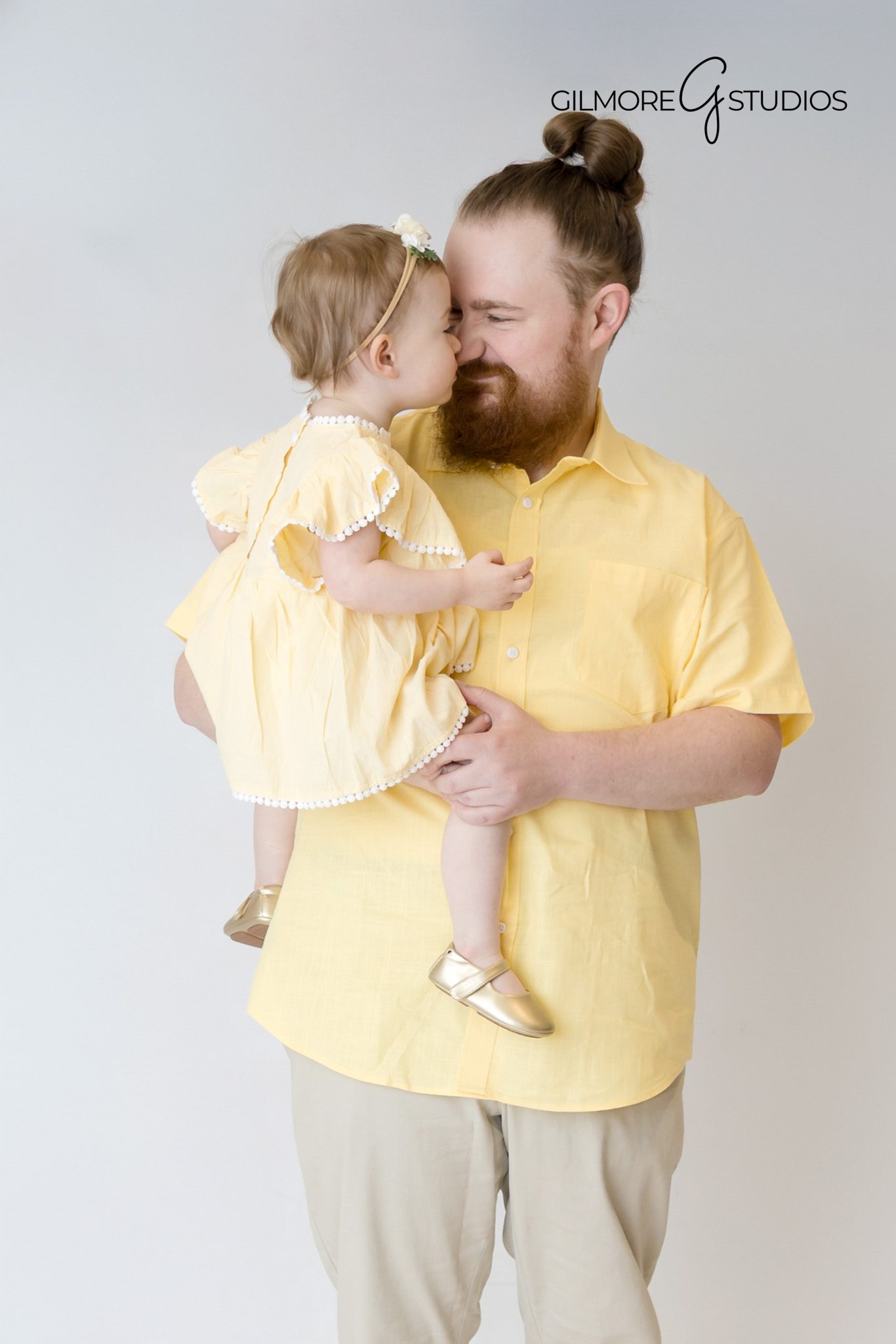 Birthday Photography, Newport Coast Photographer, Dad Kissing Little Girl