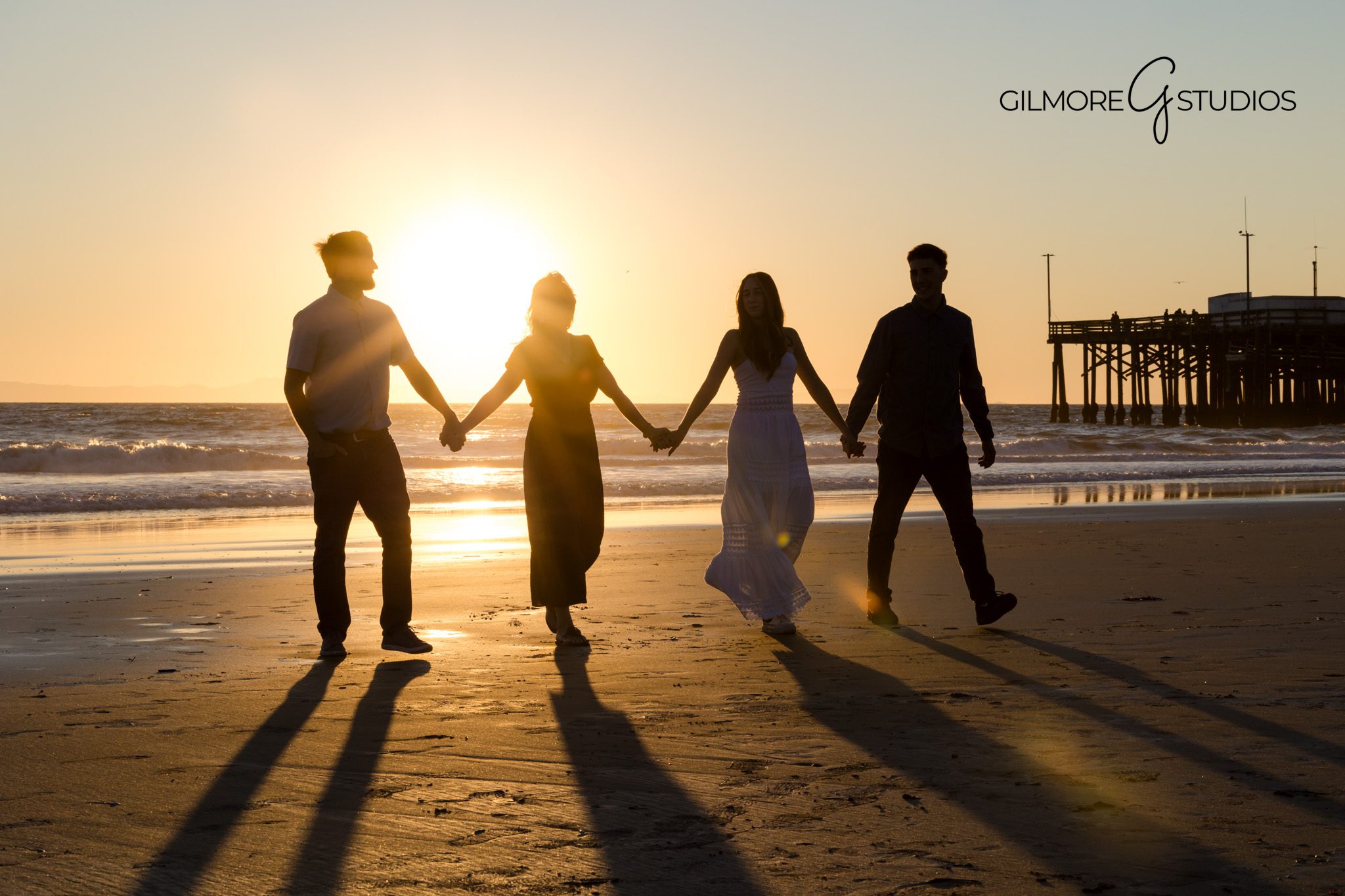 Coastal family portraits by the water