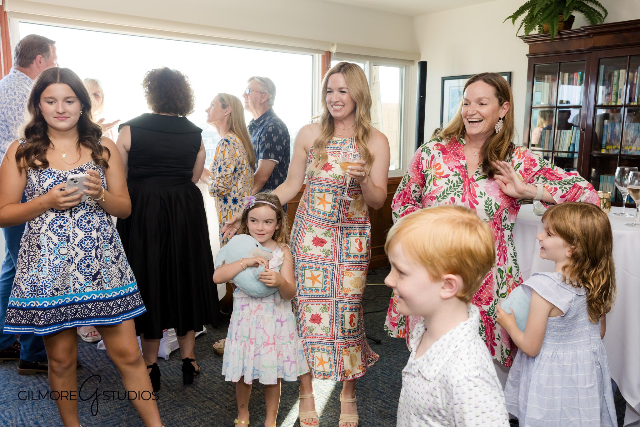 Guests Toasting at 75th Birthday Celebration

