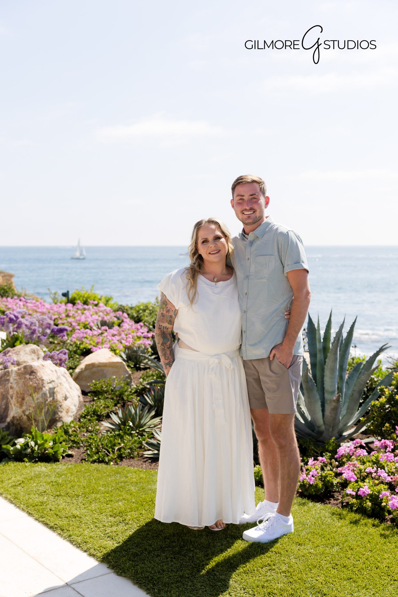 Romantic engagement party photography with beach views, Proposal celebration photography in Southern California

