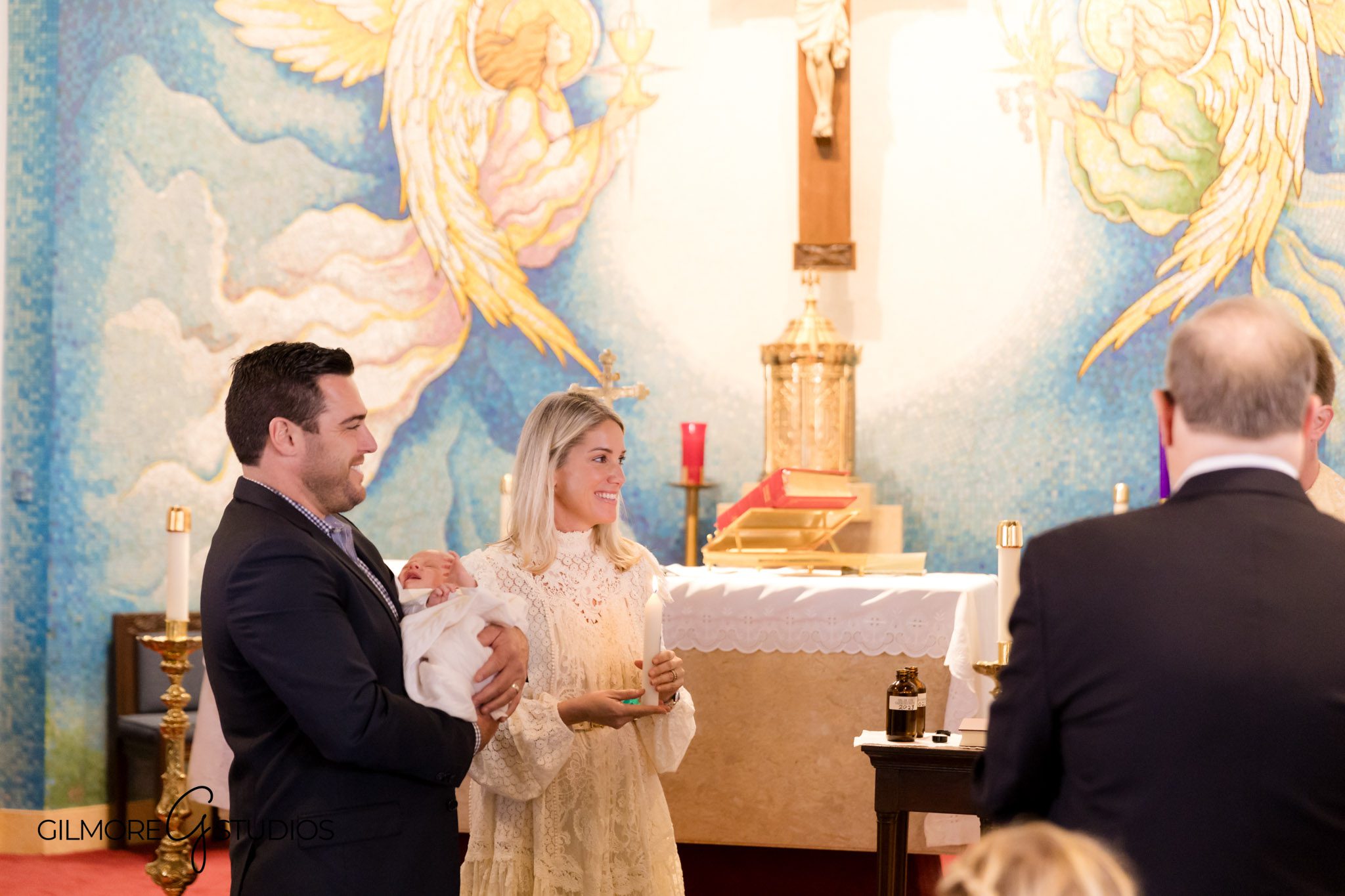 Baby baptism portrait Balboa Island, Orange County baby baptism photographer
