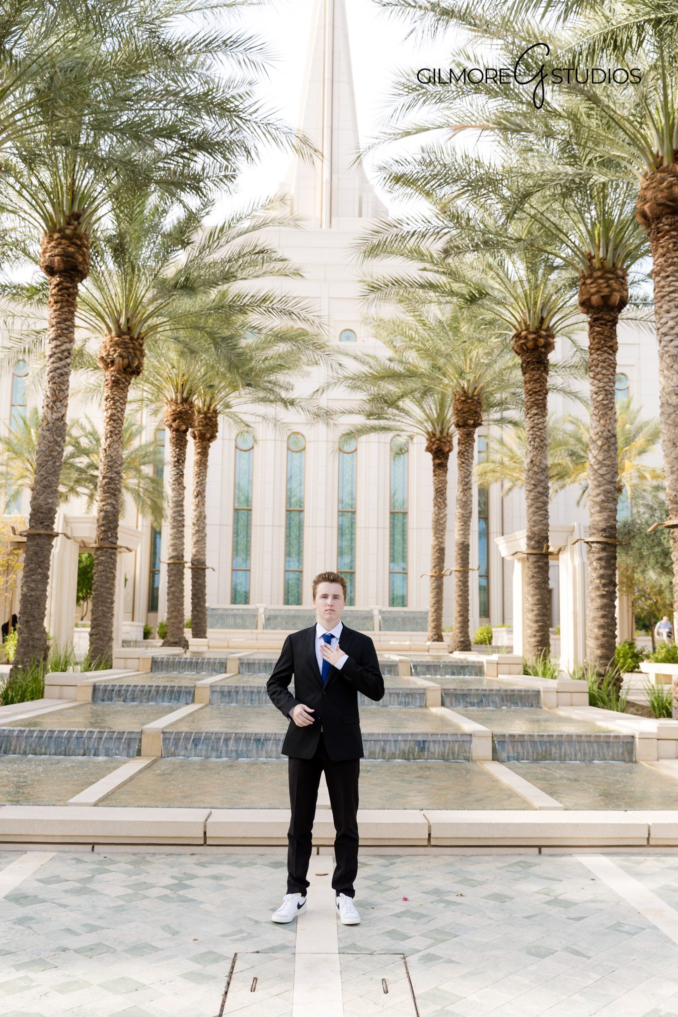 LDS missionary photoshoot Gilbert AZ temple photographer, Professional LDS missionary photography Gilbert Arizona elder portraits