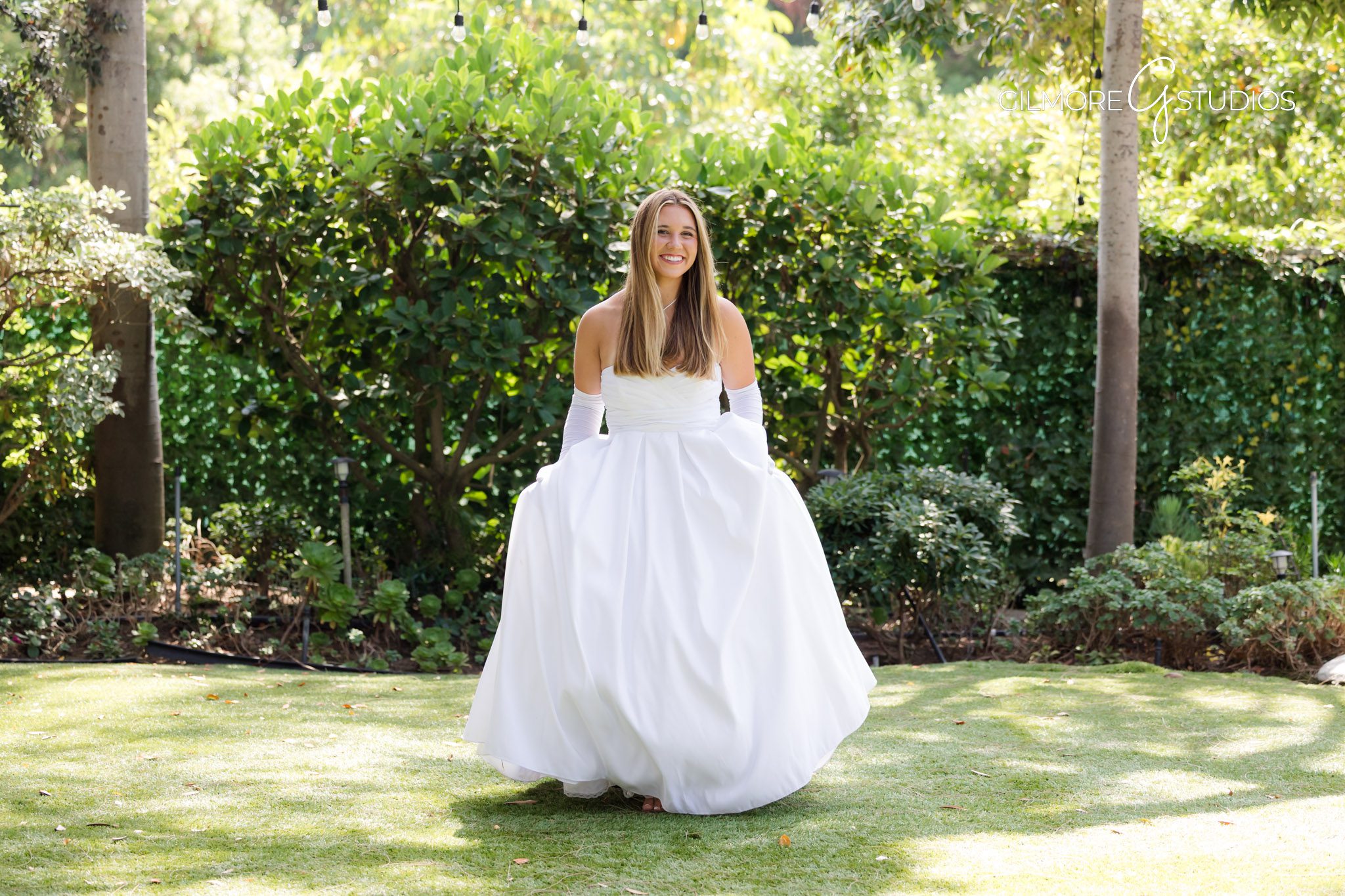 Orange County NCL debutante photographer in garden setting, Outdoor NCL debutante photography Orange County gardens