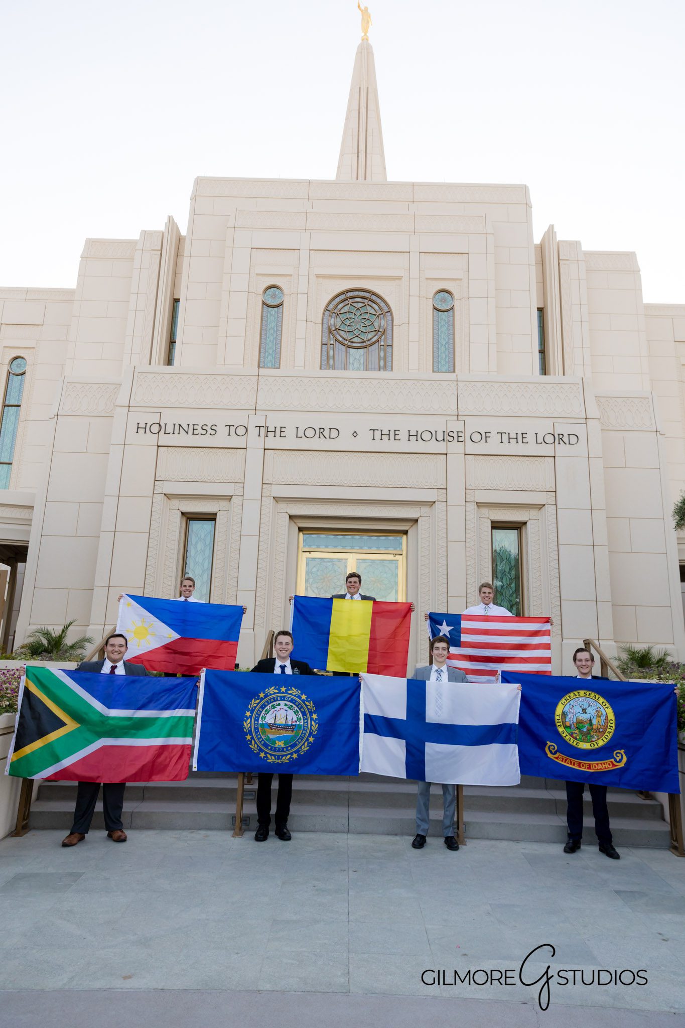 LDS missionary portraits Gilbert Arizona Temple family photography session, Missionary photos Gilbert AZ LDS Temple professional portrait inspiration