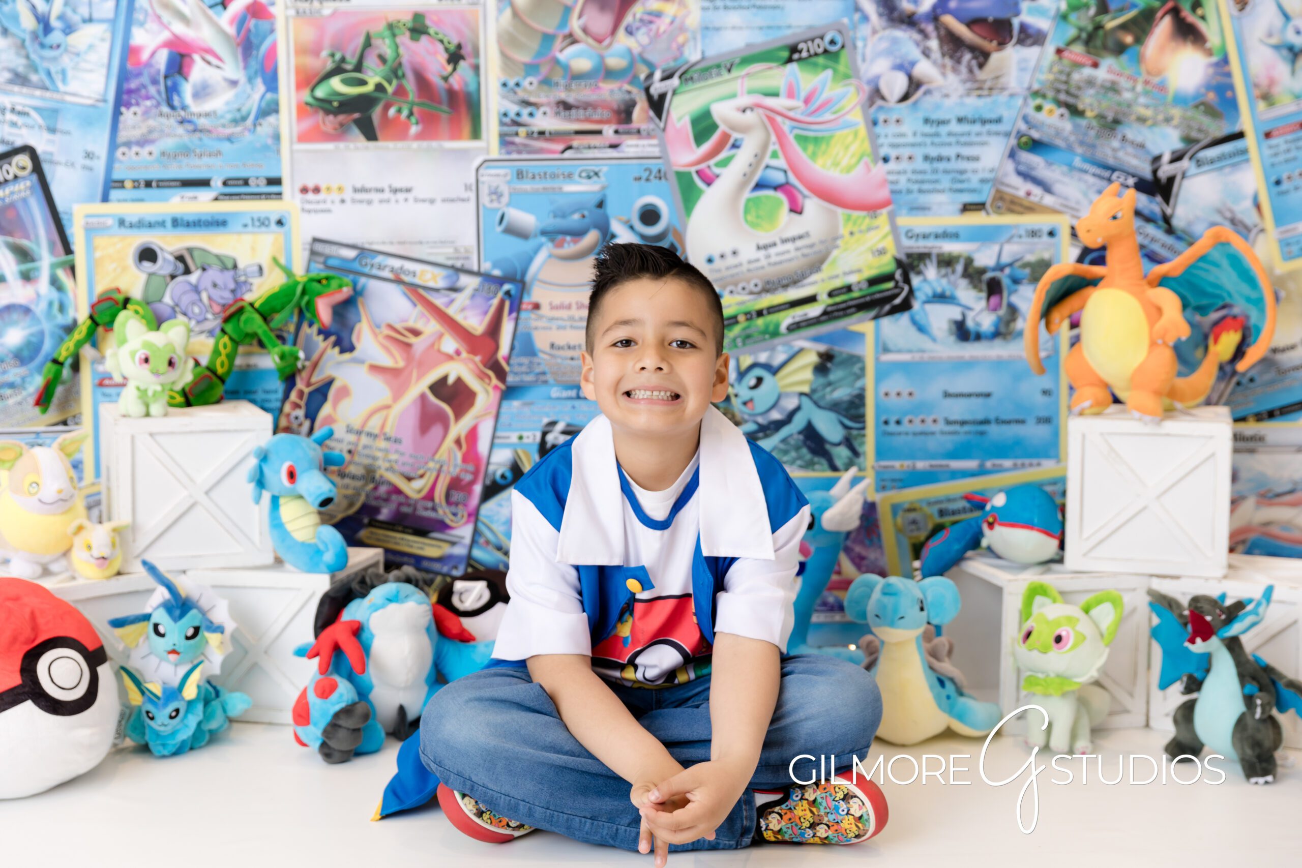 Pokemon themed birthday session Gilmore Studios professional children photographer

7th birthday photoshoot Pokemon theme Gilmore Studios photography studio