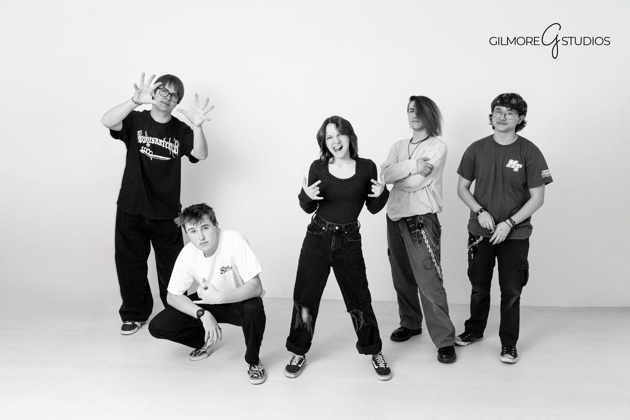 Professional garage band photography Gilbert AZ studio portraits
Arizona creative portraits musicians Gilmore Studios photographer