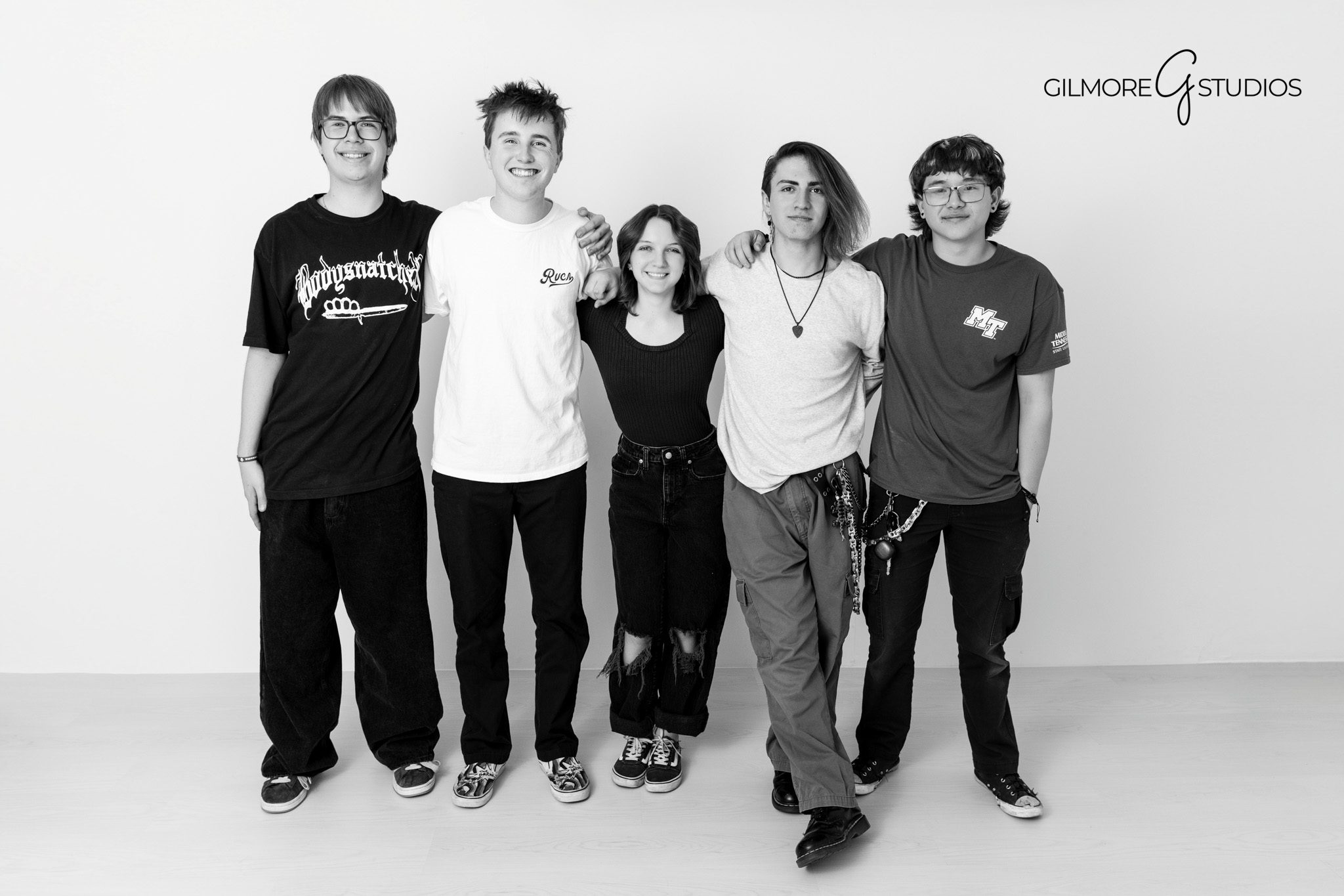 Musician portrait photographer Arizona creative group photography
Gilmore Studios Arizona band photos in professional studio