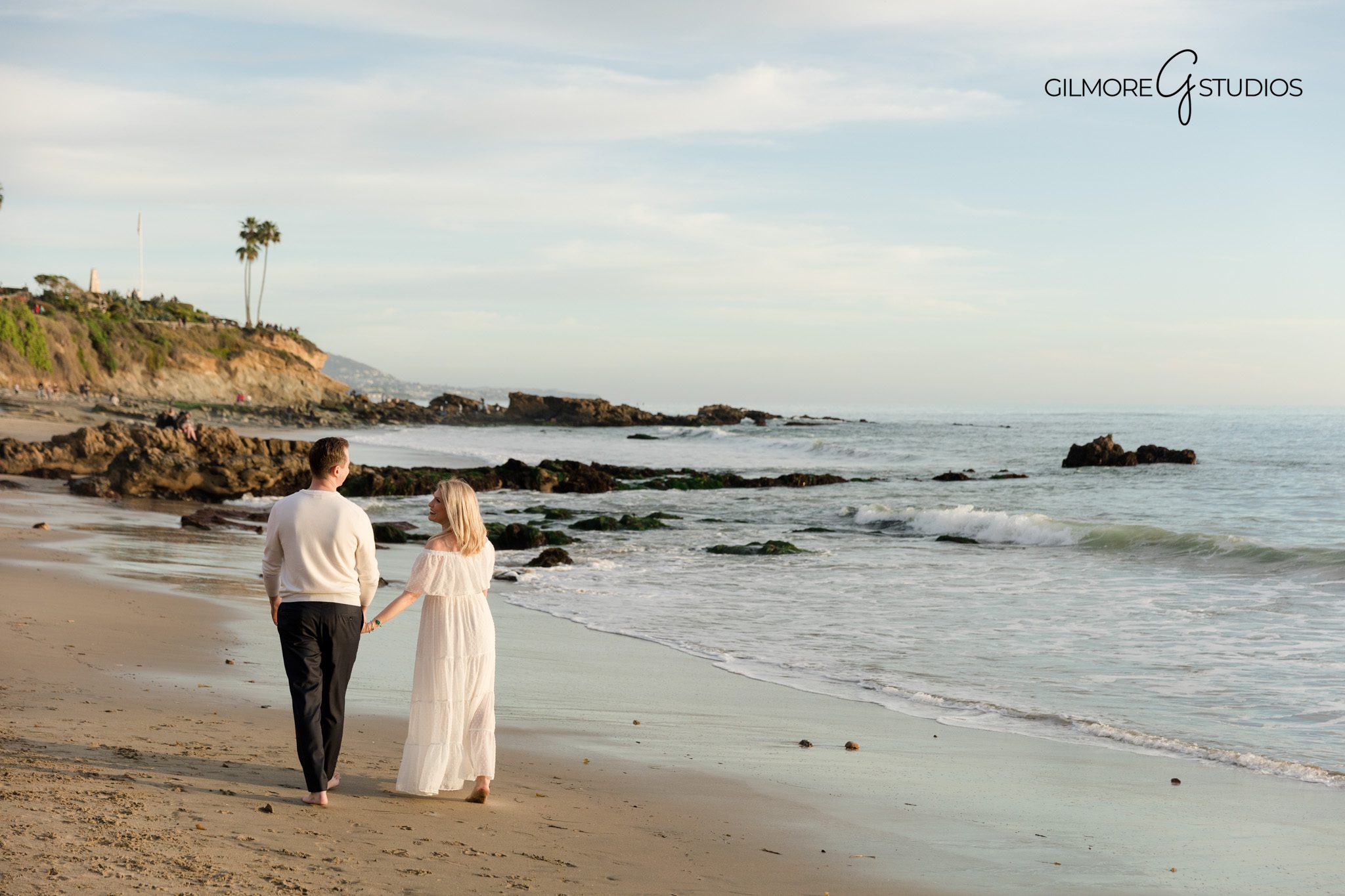 Couple kissing during sunset engagement photo session Gilmore Studios

Gilmore Studios professional couples photographer Orange County CA