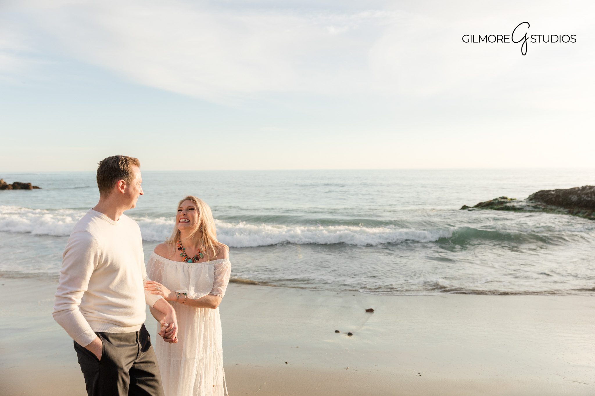Couple dancing during beach engagement photoshoot Gilmore Studios

Orange County romantic engagement photography by Gilmore Studios