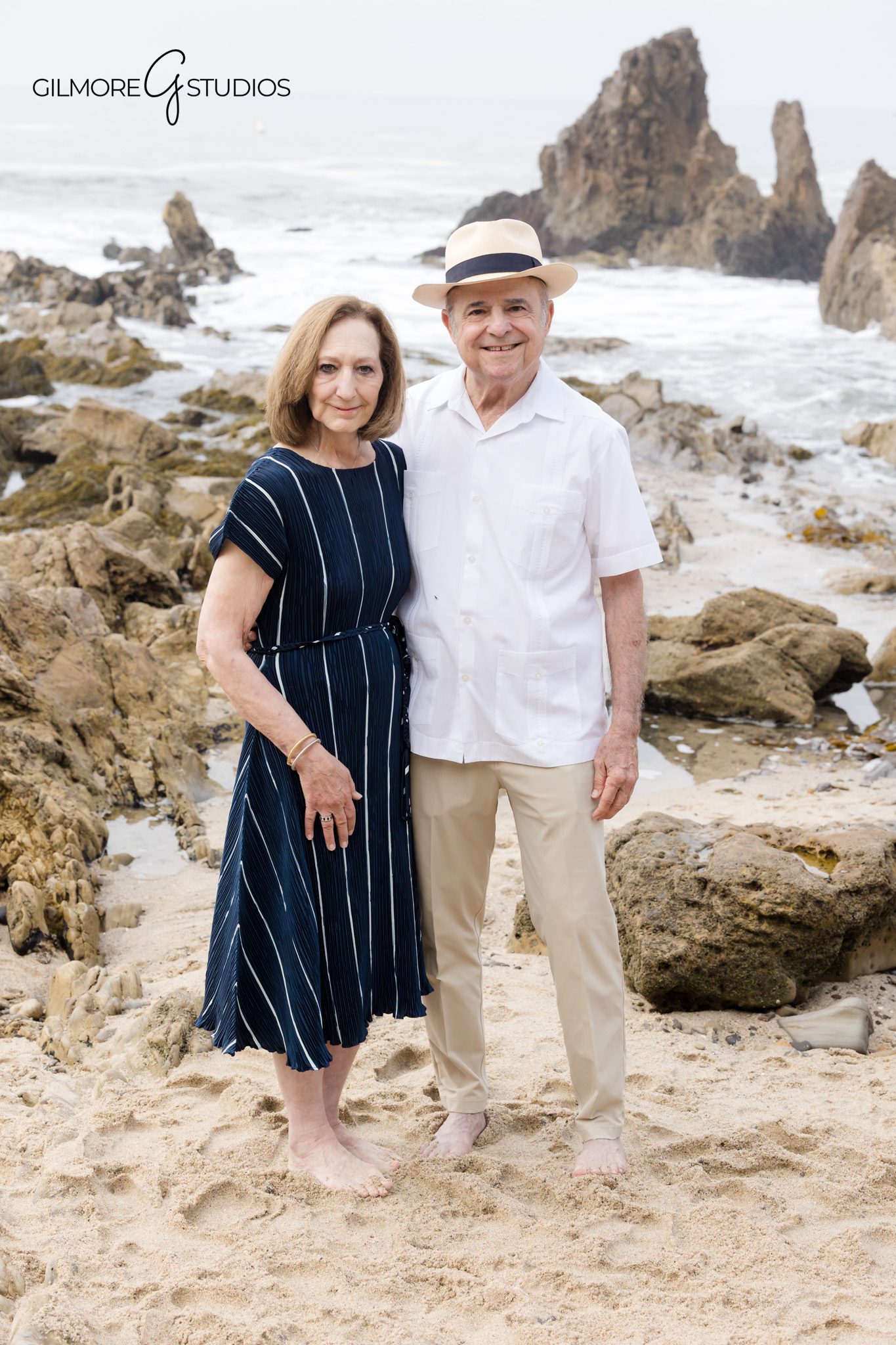 Little Corona Beach portraits during warm golden hour light.
Holiday family photography showing natural smiles and connection.