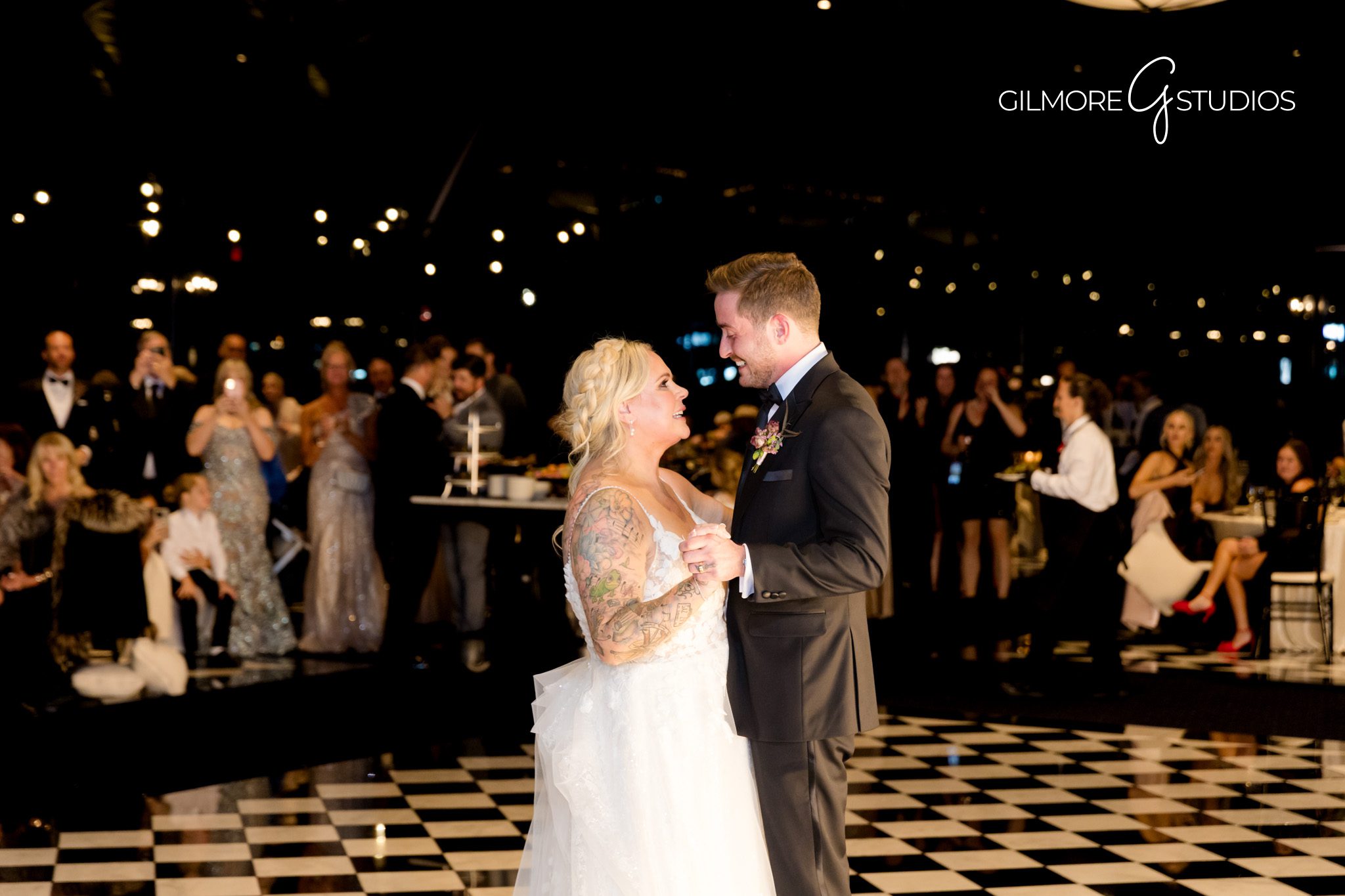 Reception lighting setup at Shepherd’s Hollow Golf Club photographed by Gilmore Studios

Gilmore Studios Michigan wedding photographer capturing natural and flash lighting portraits