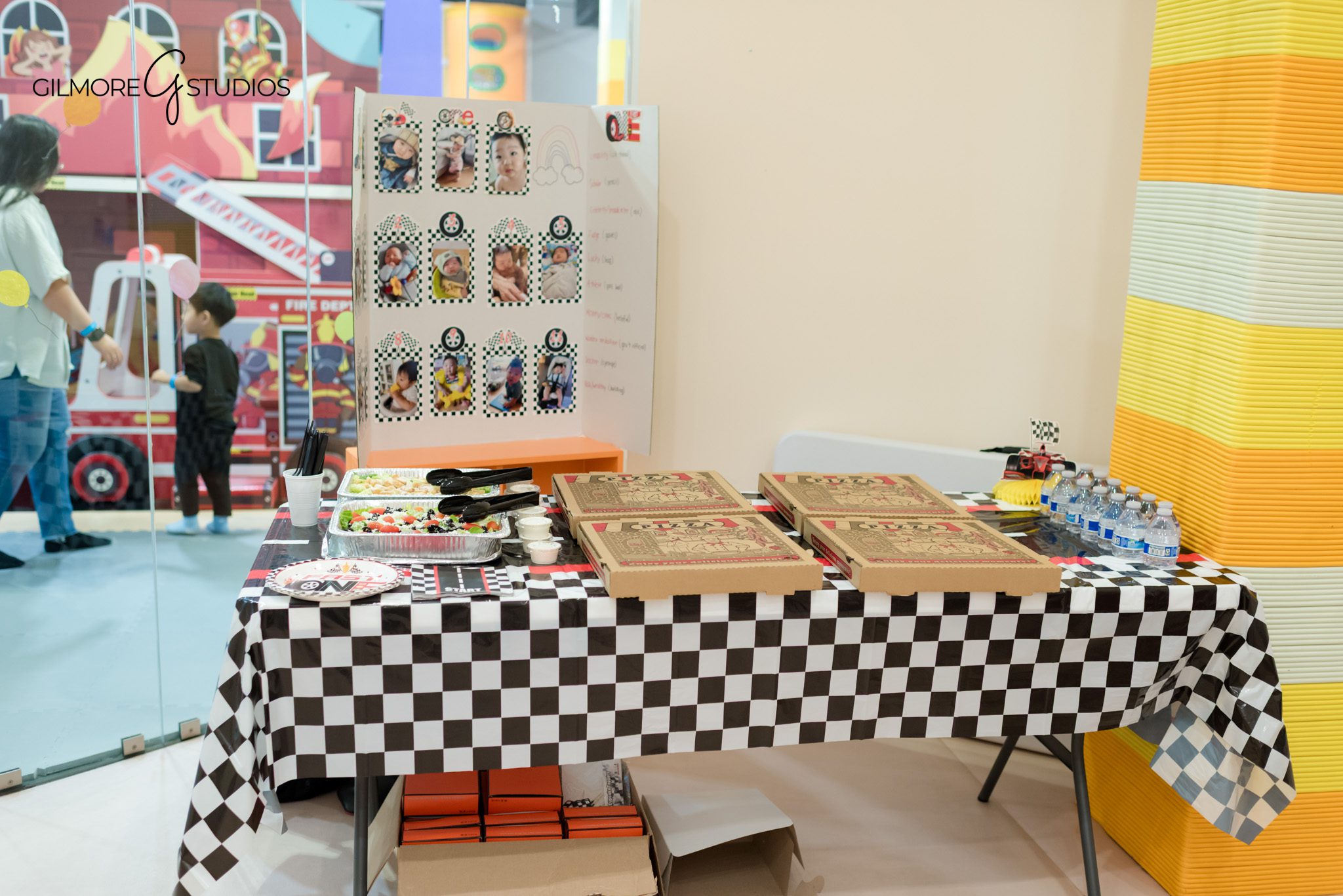 Birthday photography showing creative party favors and decorations.

PlayPie Buena Park event photographer capturing joyful kid candid.