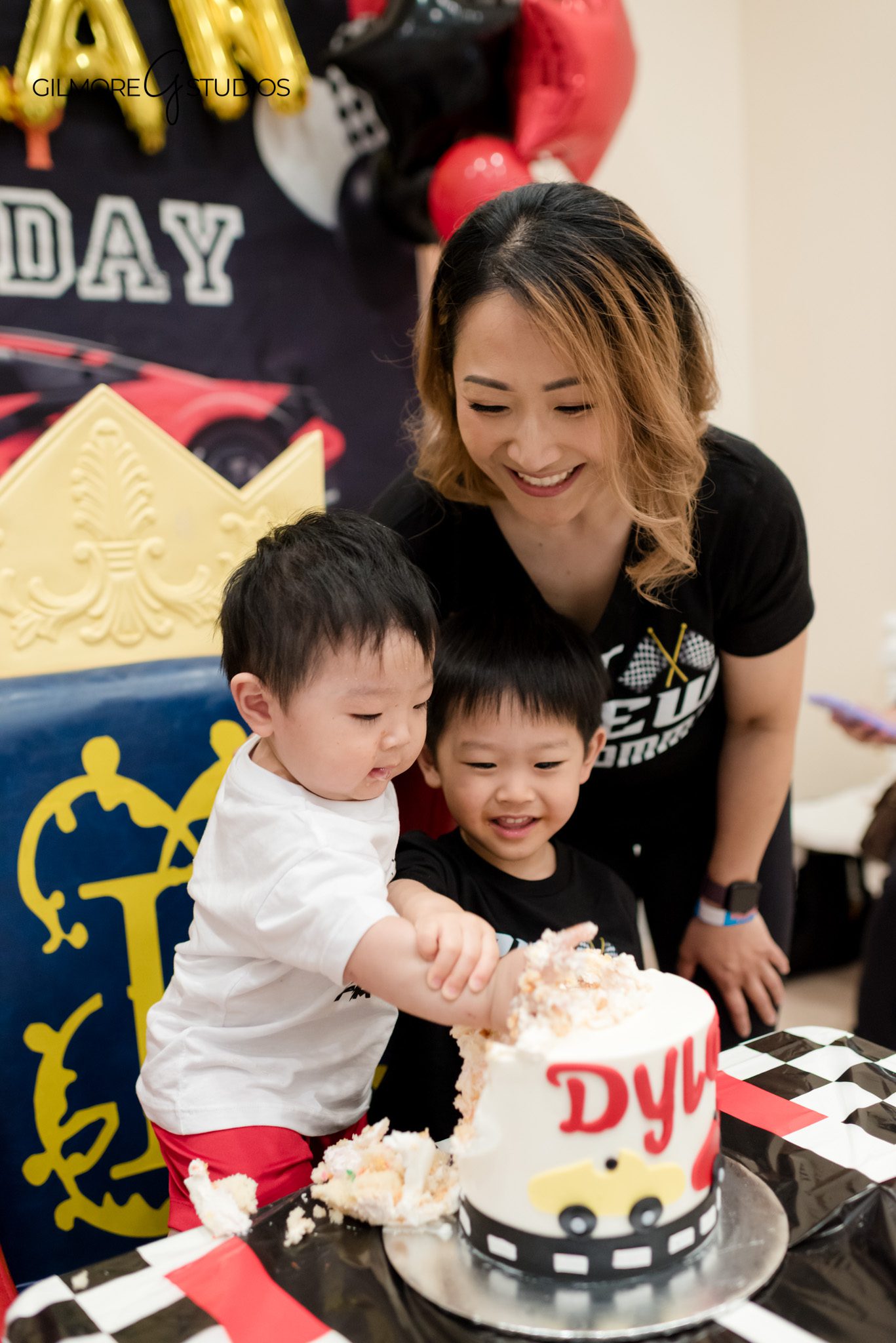 Birthday party photography highlighting colorful decorations and themed setups.

PlayPie Buena Park photographer capturing birthday child blowing out candles.