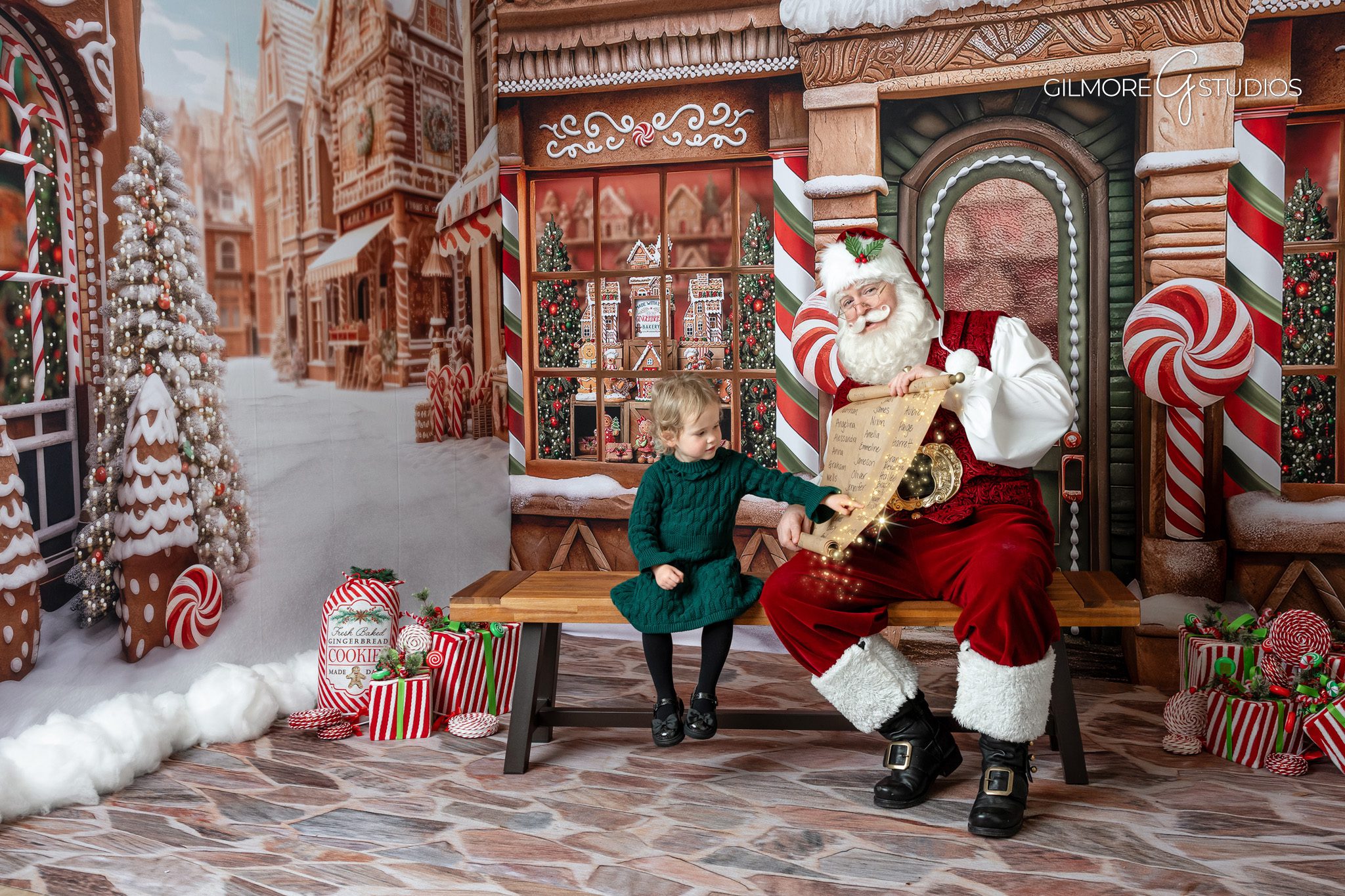 Holiday portrait photographer capturing baby’s first Christmas Santa photo,

Orange County Santa photographer capturing genuine family laughter,