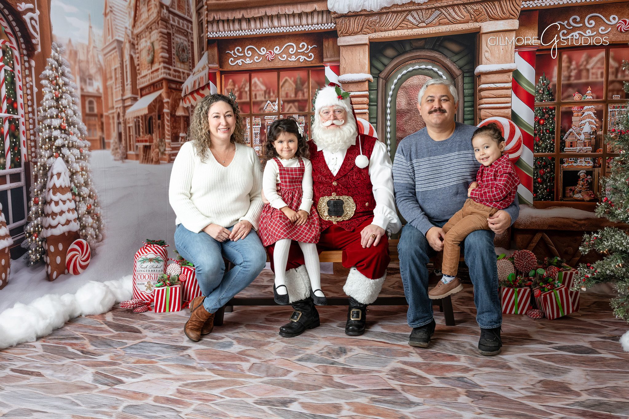 Holiday portrait photography with Santa in bright seasonal setup.

Professional Santa photographer capturing cozy winter themed photos.