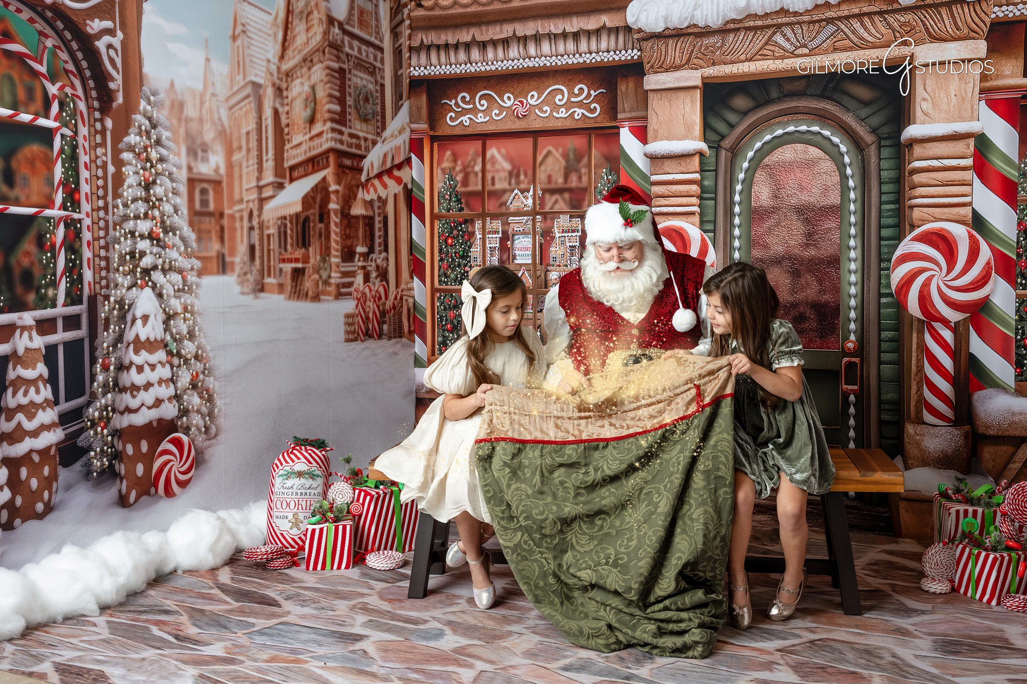 Scottsdale photographer capturing beautiful Christmas portraits with Santa.

Tempe Santa session photography of kids in festive outfits.