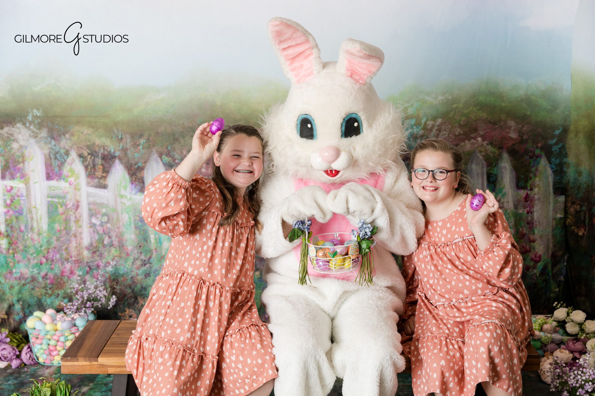 Studio Easter Bunny portrait photography highlighting joyful expressions

Easter Bunny photography minis created for family albums