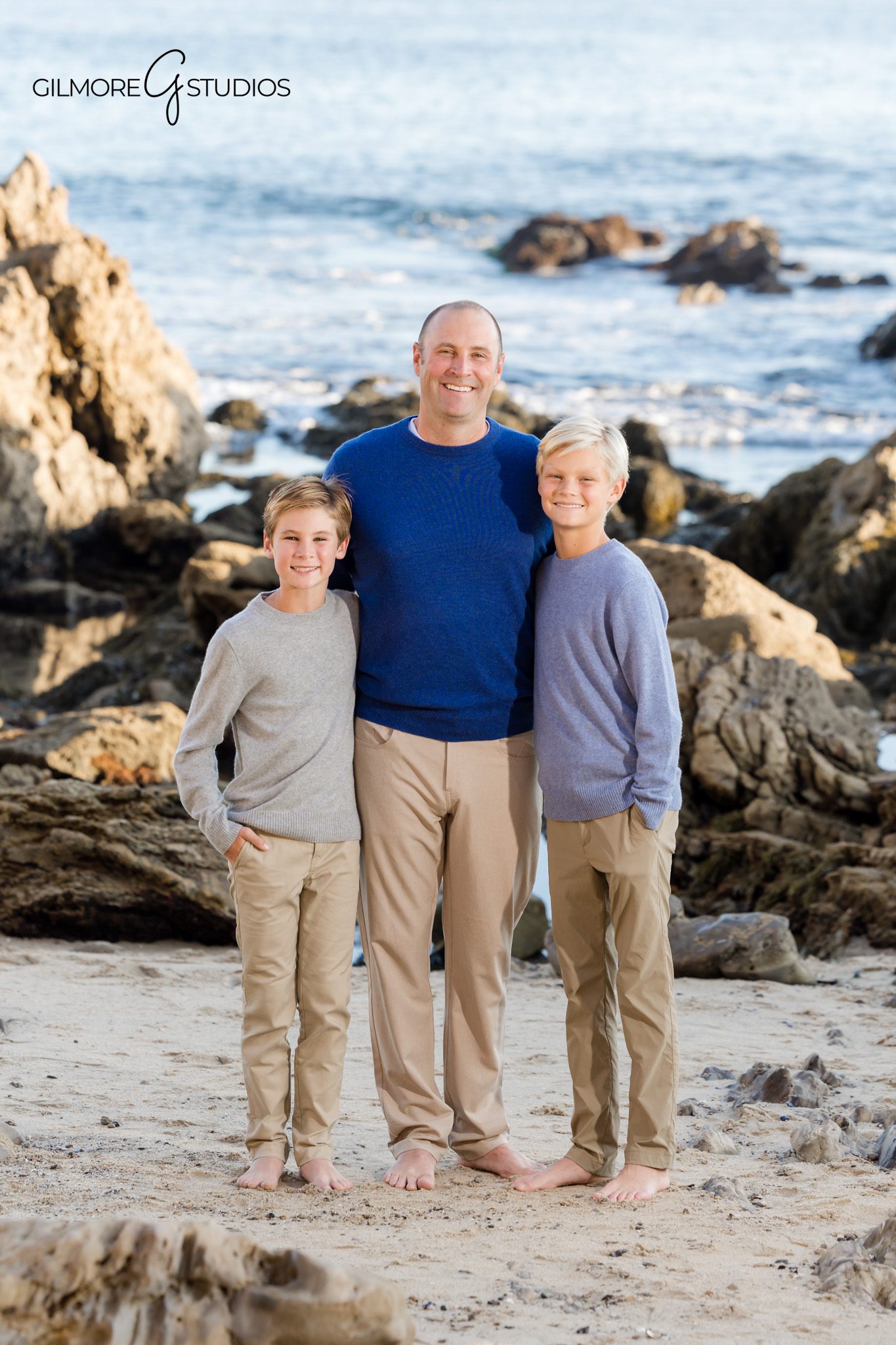 Newport Beach photographer capturing joyful family moments at Little Corona.

Natural light photography of family exploring Little Corona beach.