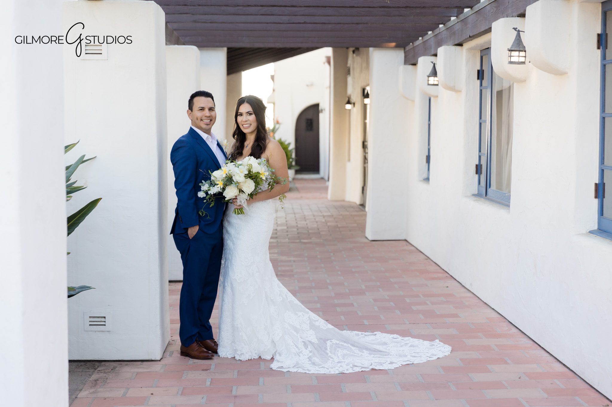 San Clemente beach bridal photography by Gilmore Studios photographer

Bride and groom portrait photography with coastal elegance in San Clemente