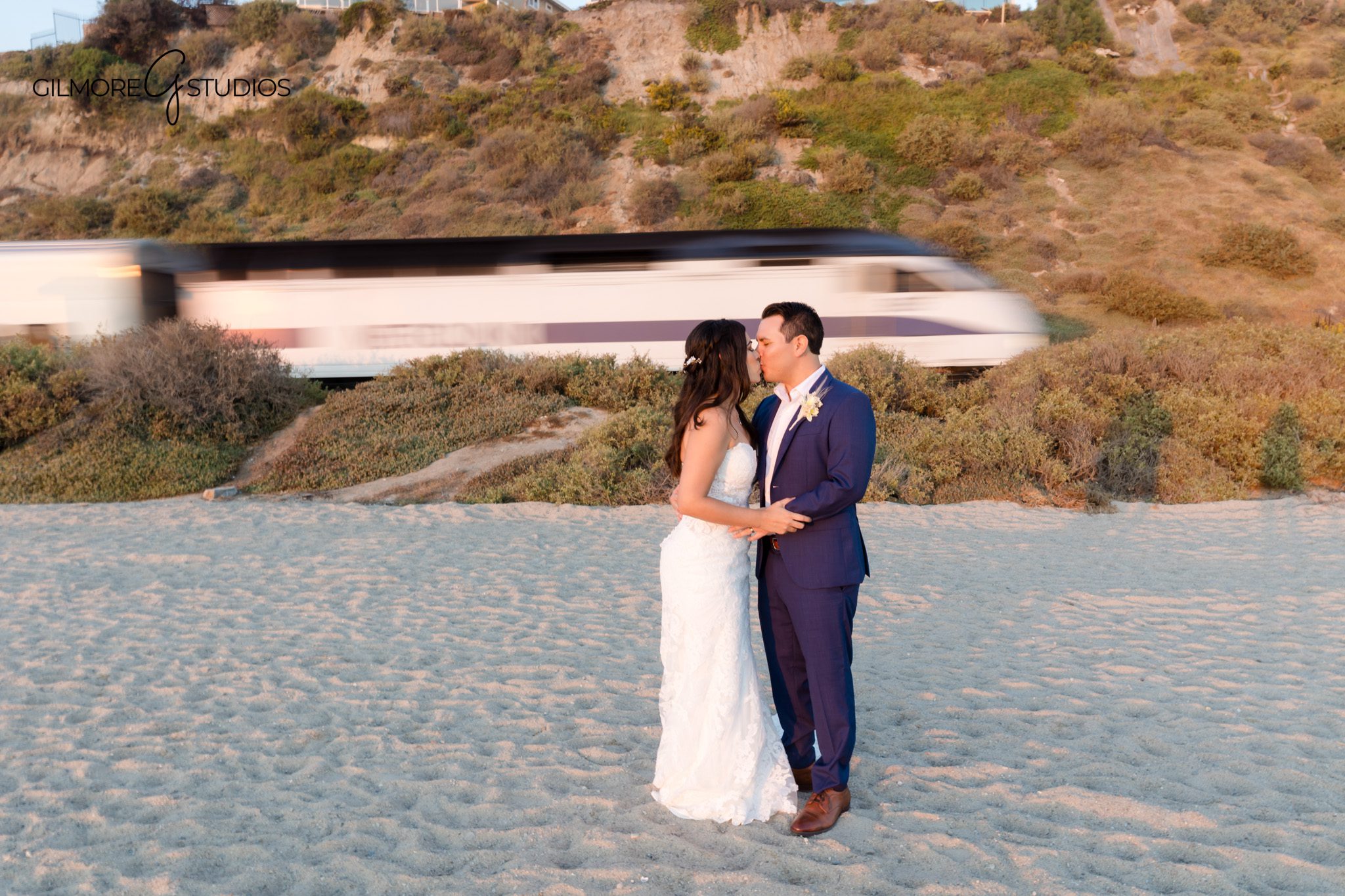 Bride and groom portrait photography captured at San Clemente Beach

South County photographer photographing a San Clemente bridal session