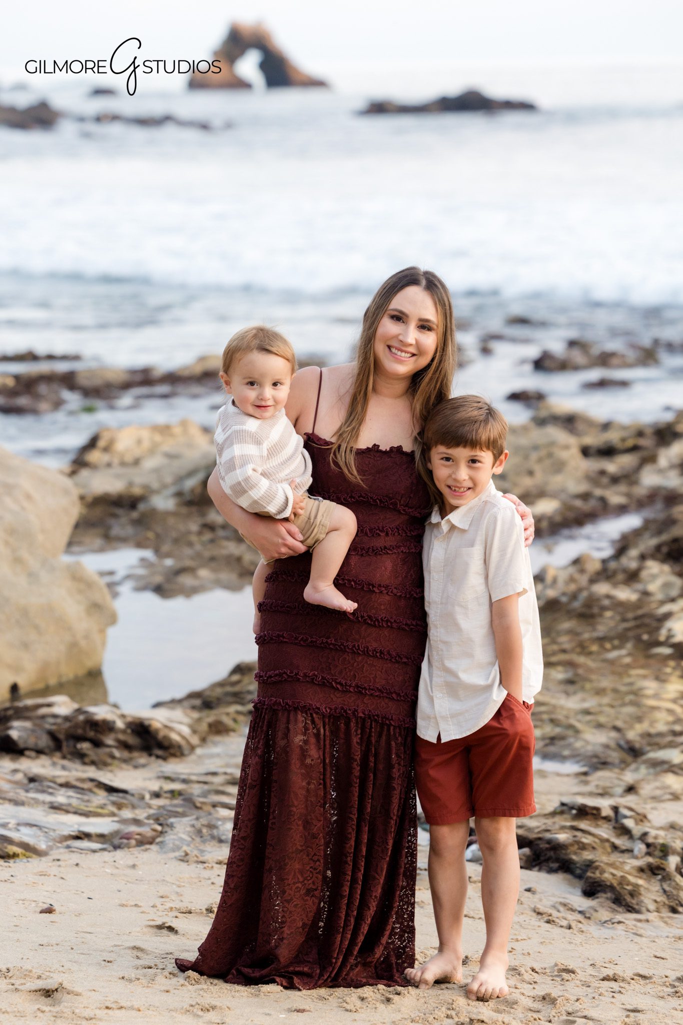 Orange County family photographer documenting relaxed beach mini session at Little Corona.

Family portrait photography with ocean backdrop at Little Corona Beach in Newport Beach.