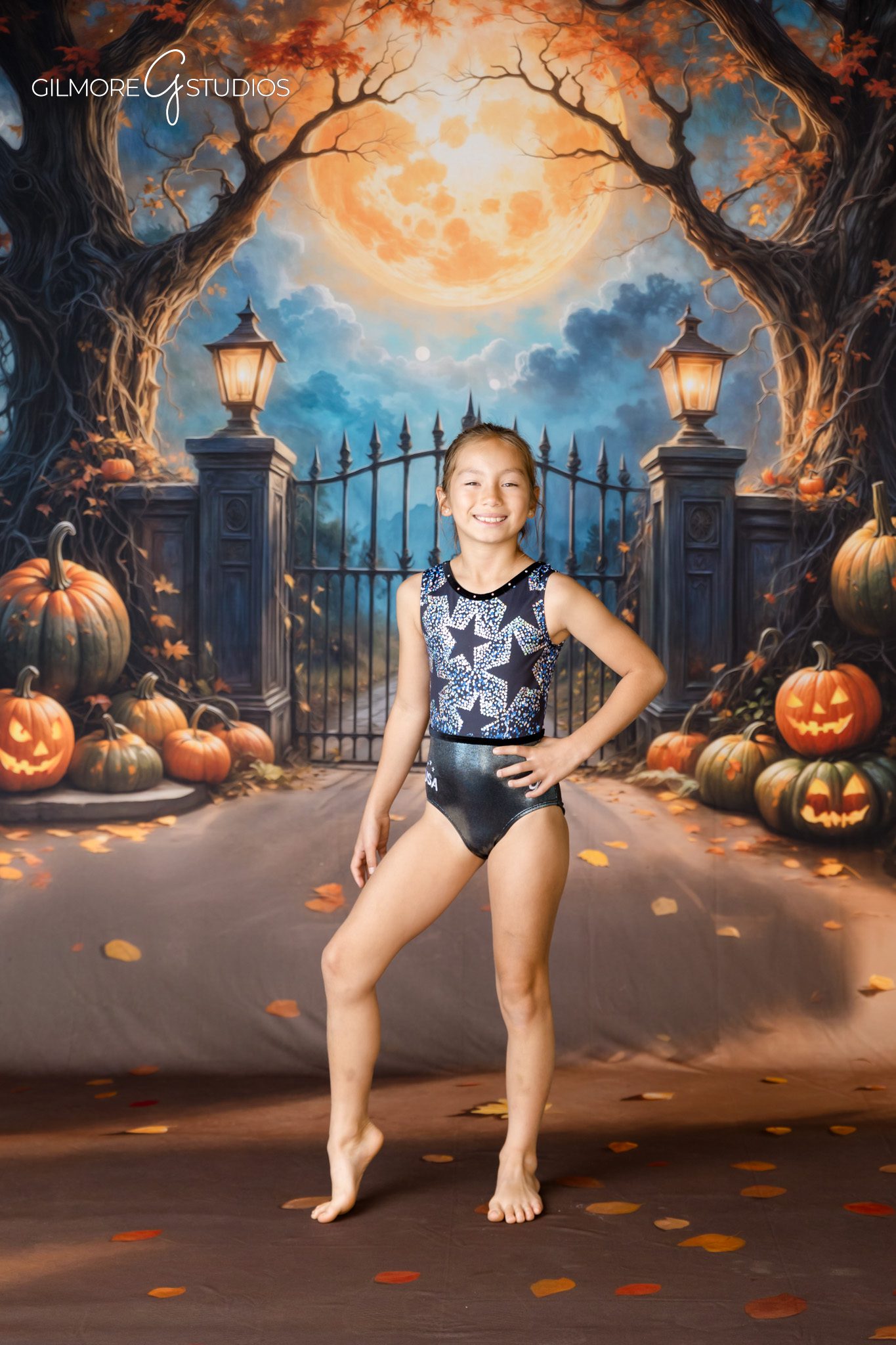 Seasonal Halloween photography mini session for returning clients
Studio Halloween portrait photography with clean and timeless editing