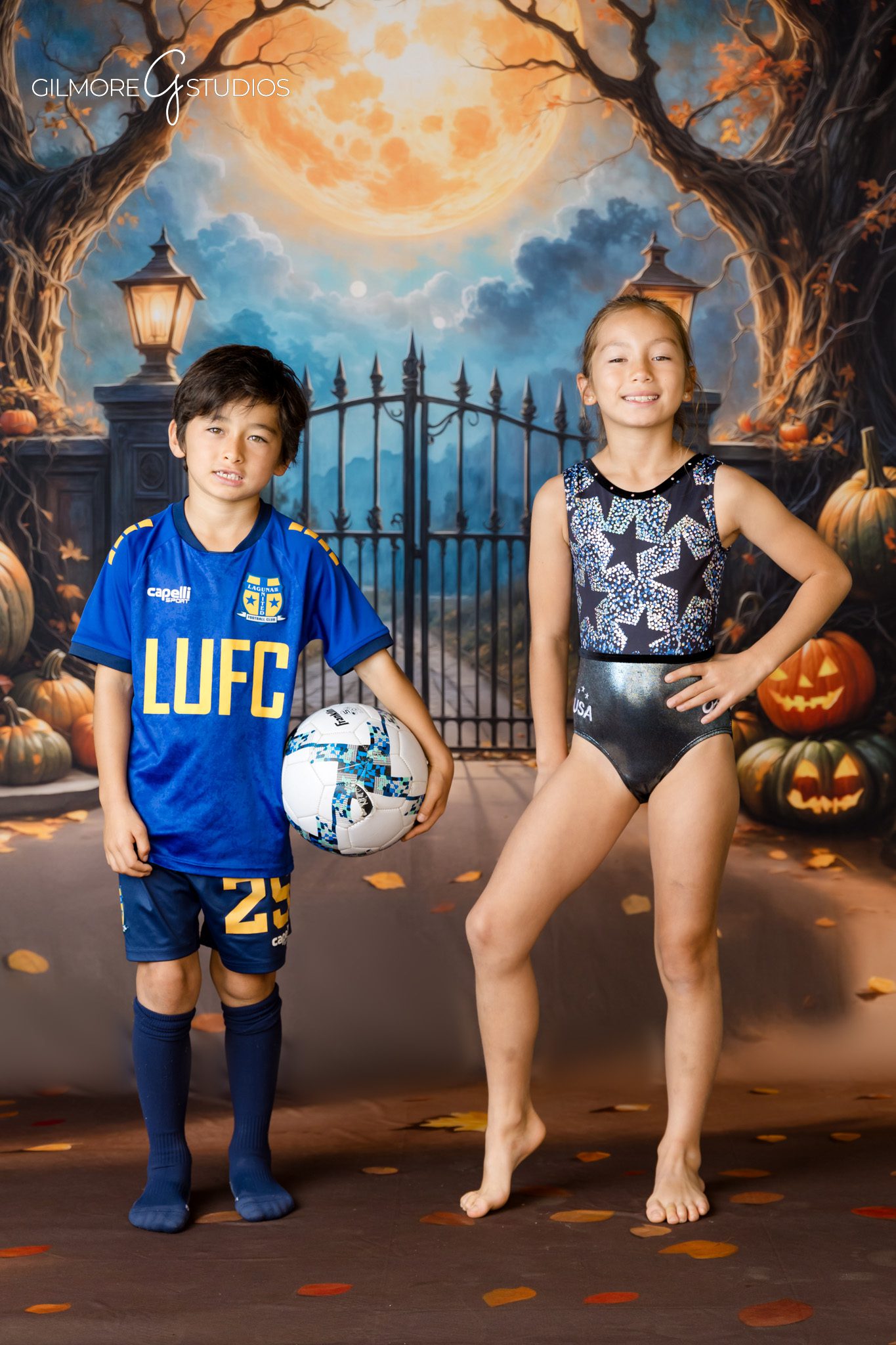 Studio Halloween portrait photography for returning photography clients
Family Halloween mini session photographed by a professional photographer