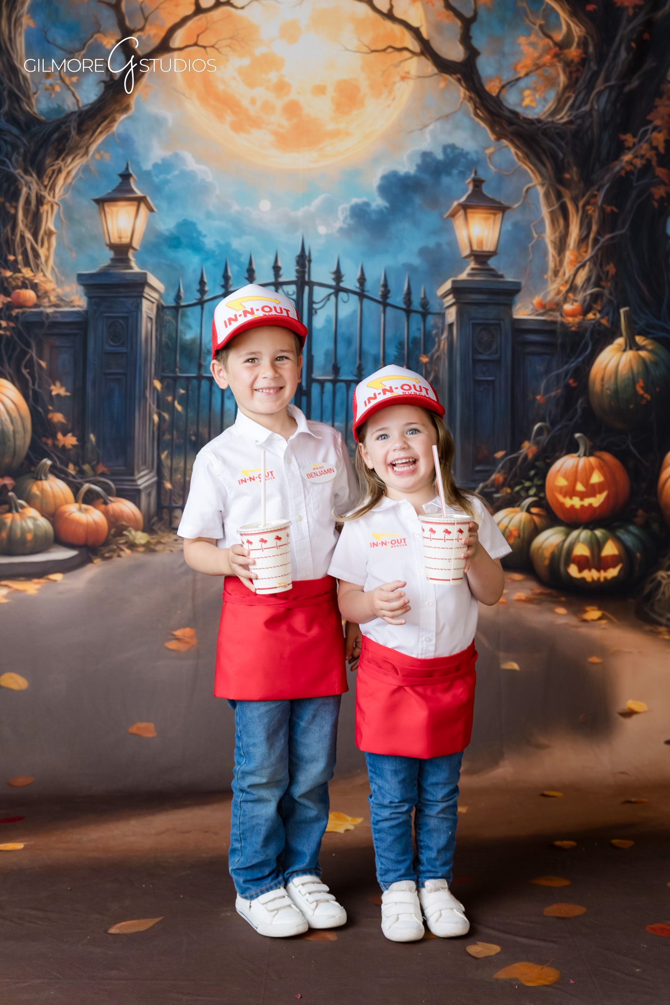Halloween themed portrait photography designed for prints and albums
Professional Halloween family photography captured in studio