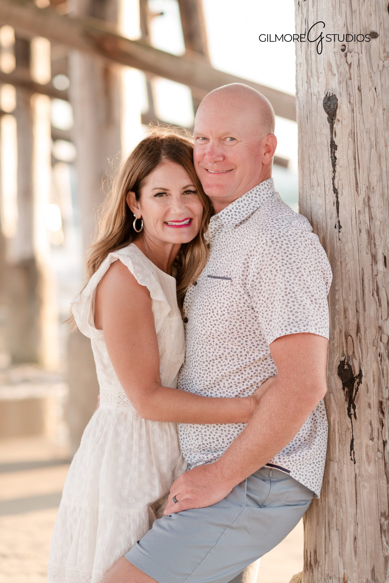 Professional family photography captured with soft coastal light
Newport Pier family portrait photography with neutral styling