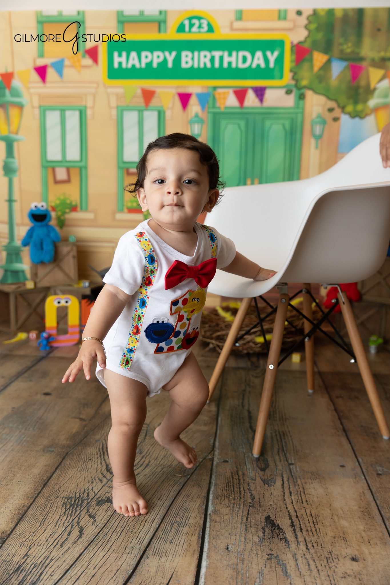 Studio cake smash photography Orange County with Sesame Street birthday theme portrait

Baby milestone cake smash portrait photography by Newport Beach photographer