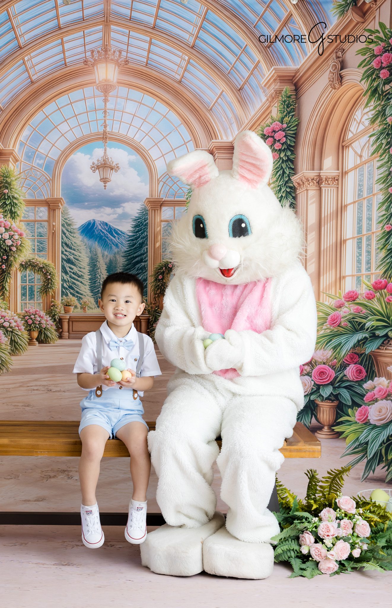 Newport Beach family photography Easter mini session parent child portrait
Easter mini session photography kids interacting with bunny portrait