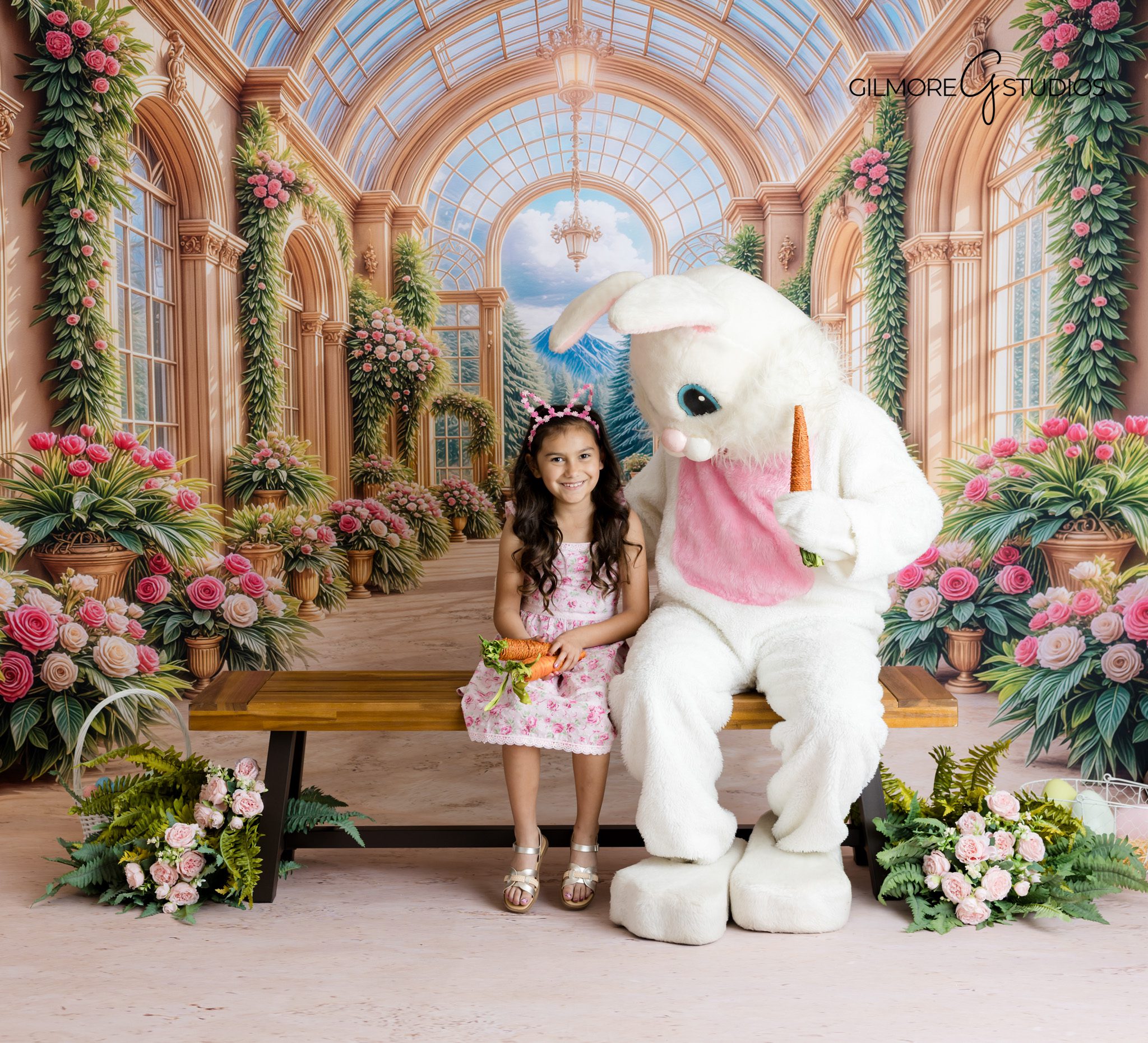 spring mini session photography Queen Creek toddler Easter portrait
Easter bunny portrait photography baby girl smiling spring session