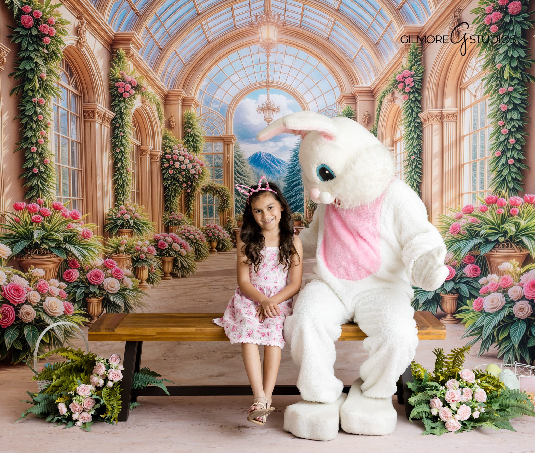 family portrait photography Easter mini session soft pastel tones Arizona
Easter mini session photographer child smiling with Easter bunny