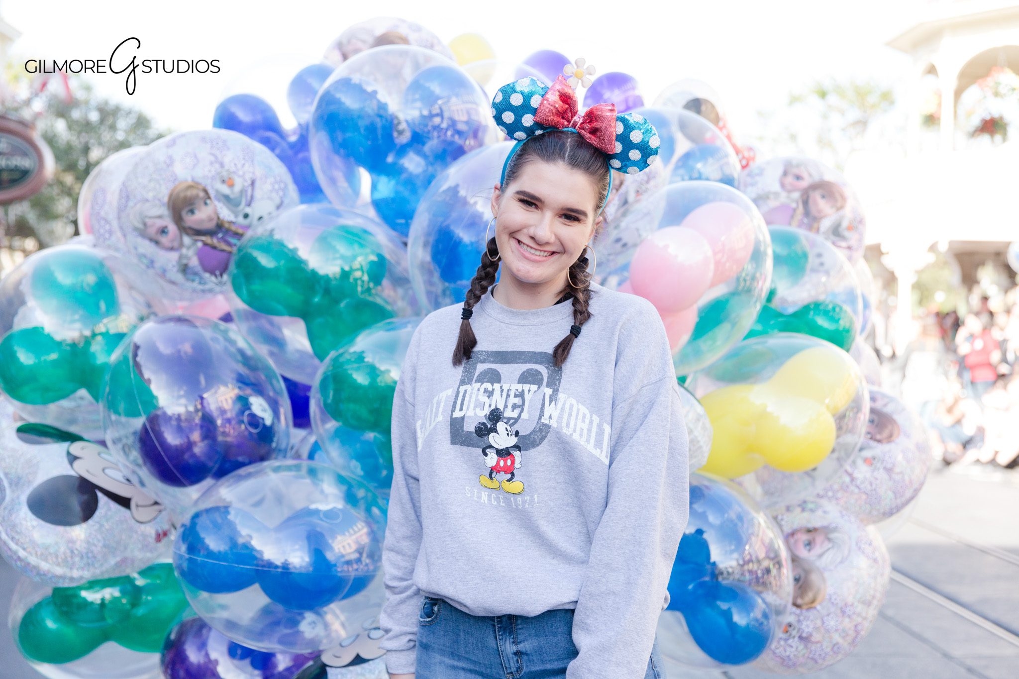 Disney World senior portraits at Cinderella Castle
Magic Kingdom senior photo session golden hour