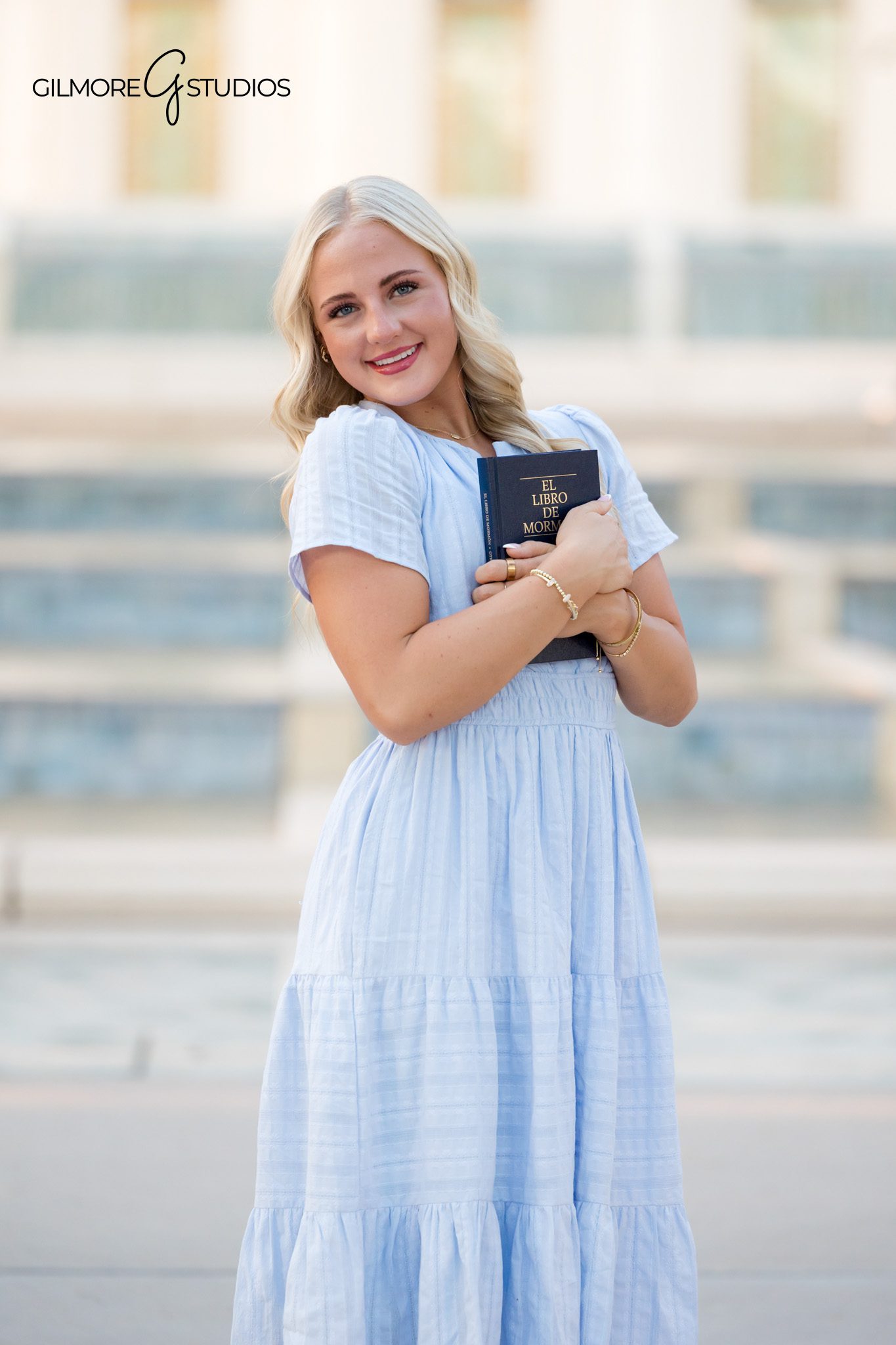 LDS missionary pictures Gilbert AZ temple portrait female smiling | Gilbert Arizona temple missionary photos