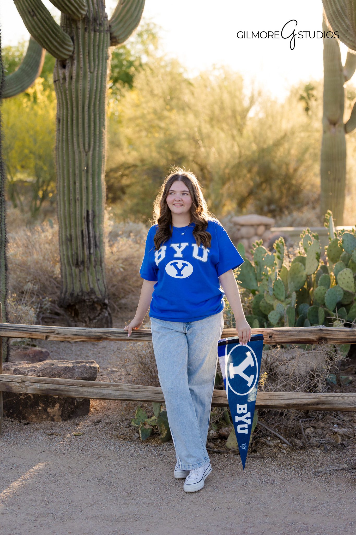 Senior girl walking trail Riparian Preserve Gilbert AZ photoshoot
Outdoor senior session Gilbert Arizona soft golden hour lighting
