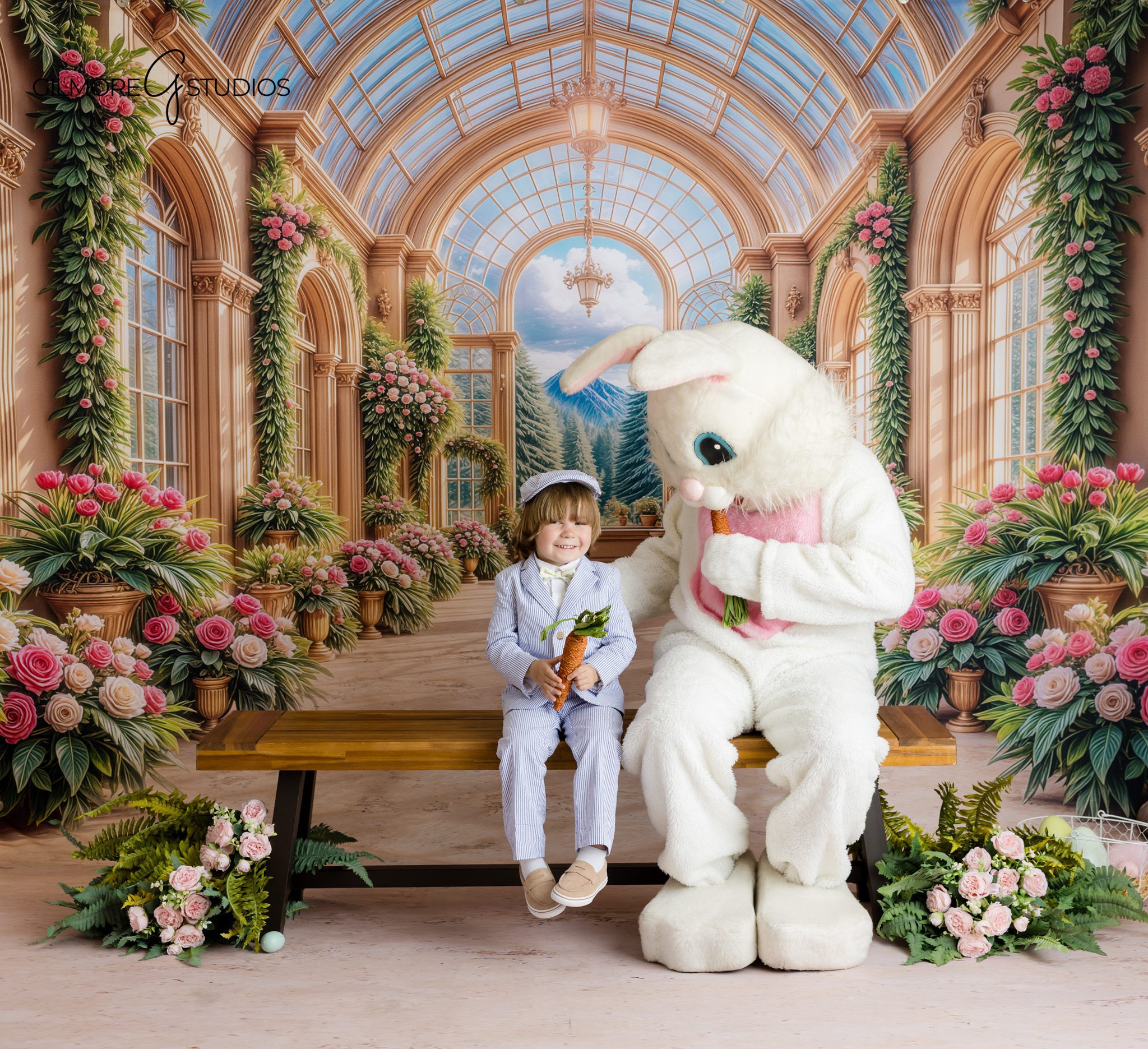 Newport Beach Easter mini sessions mom and child with Easter Bunny portrait
Easter Bunny photos Newport Beach CA mother son spring session