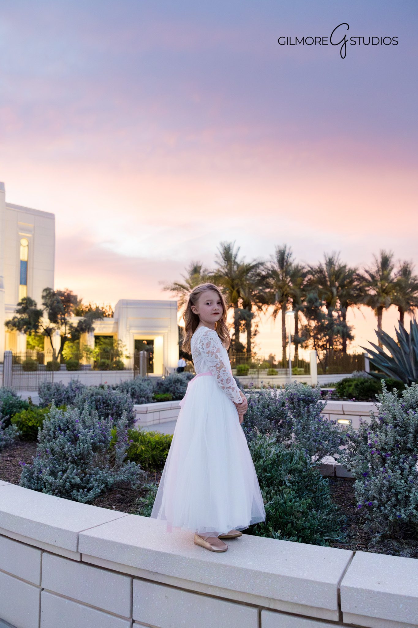 Gilbert Arizona Temple family baptism portraits with elegant temple backdrop
Arizona baptism portrait photographer capturing timeless LDS portraits