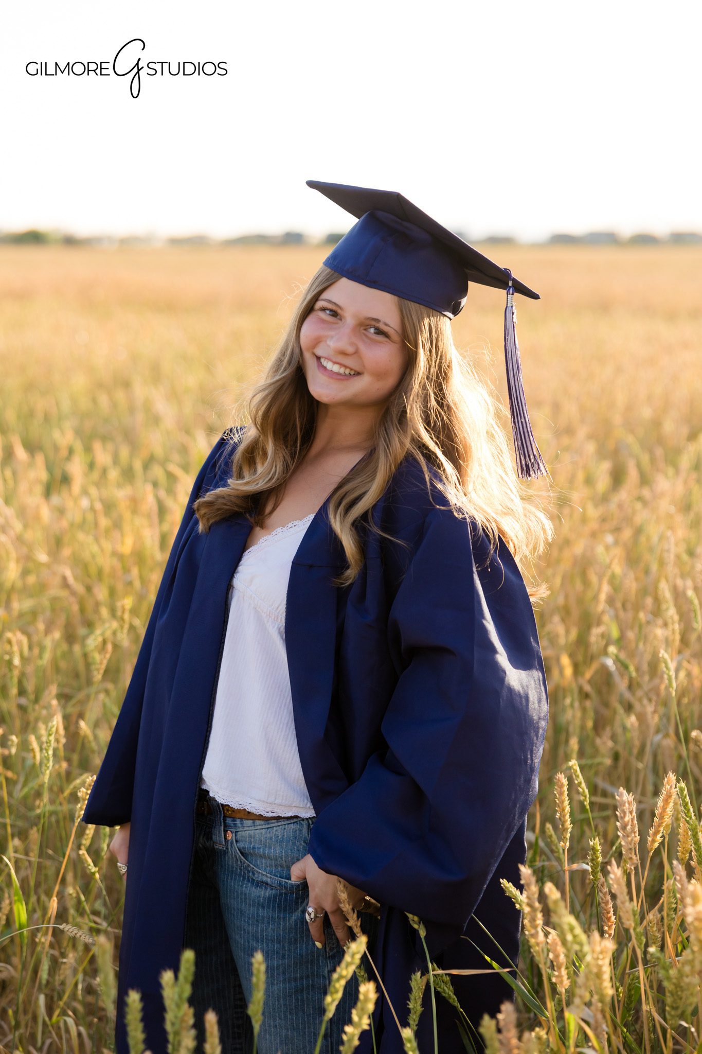 Senior girls photography in Queen Creek wheat field at sunset
Best friend graduation portraits in Gilbert Arizona