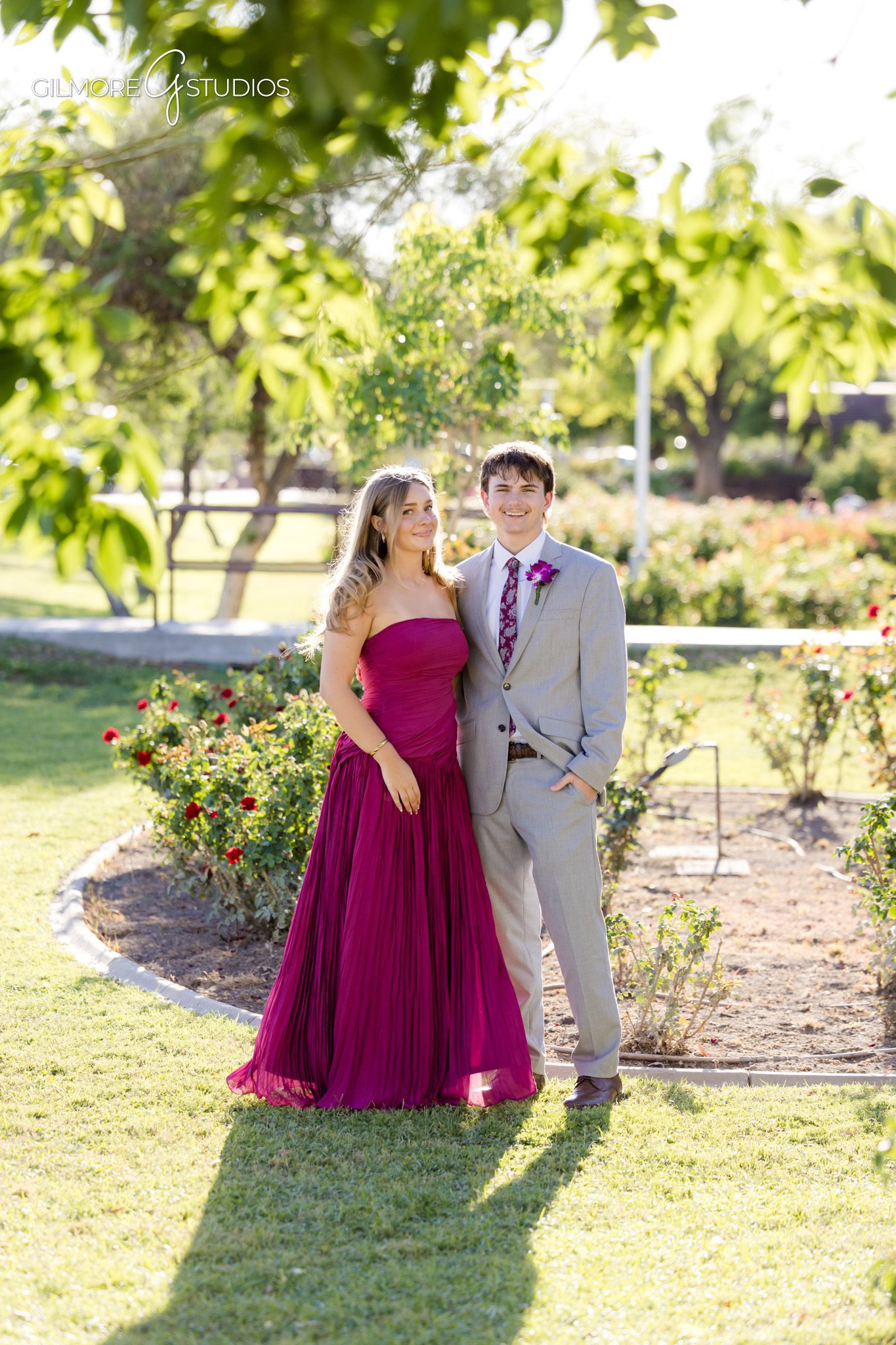 Gilbert AZ prom photographer couples posing at sunset
Gilbert Arizona prom portraits evening golden hour photography