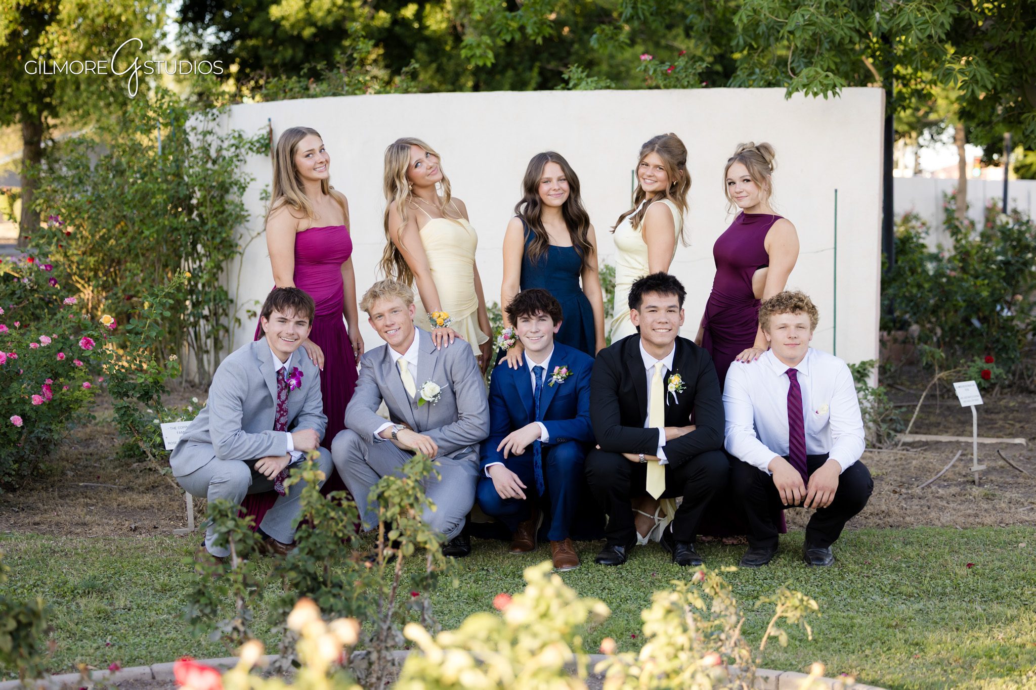 prom photography Gilbert AZ high school dance portraits
Arizona senior prom photography group session