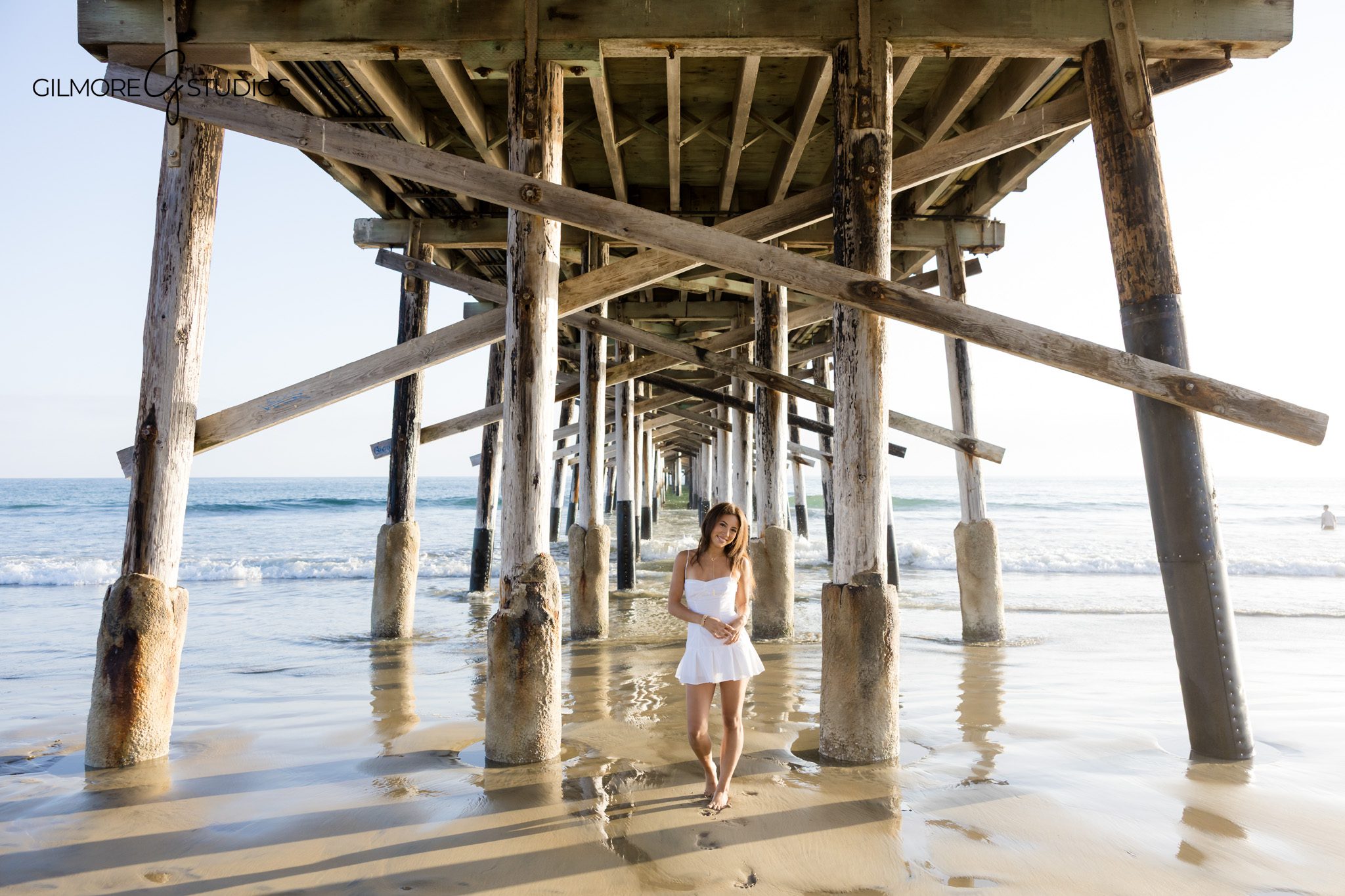 Senior beach photos at Newport Pier
Orange County senior portrait photographer coastal session