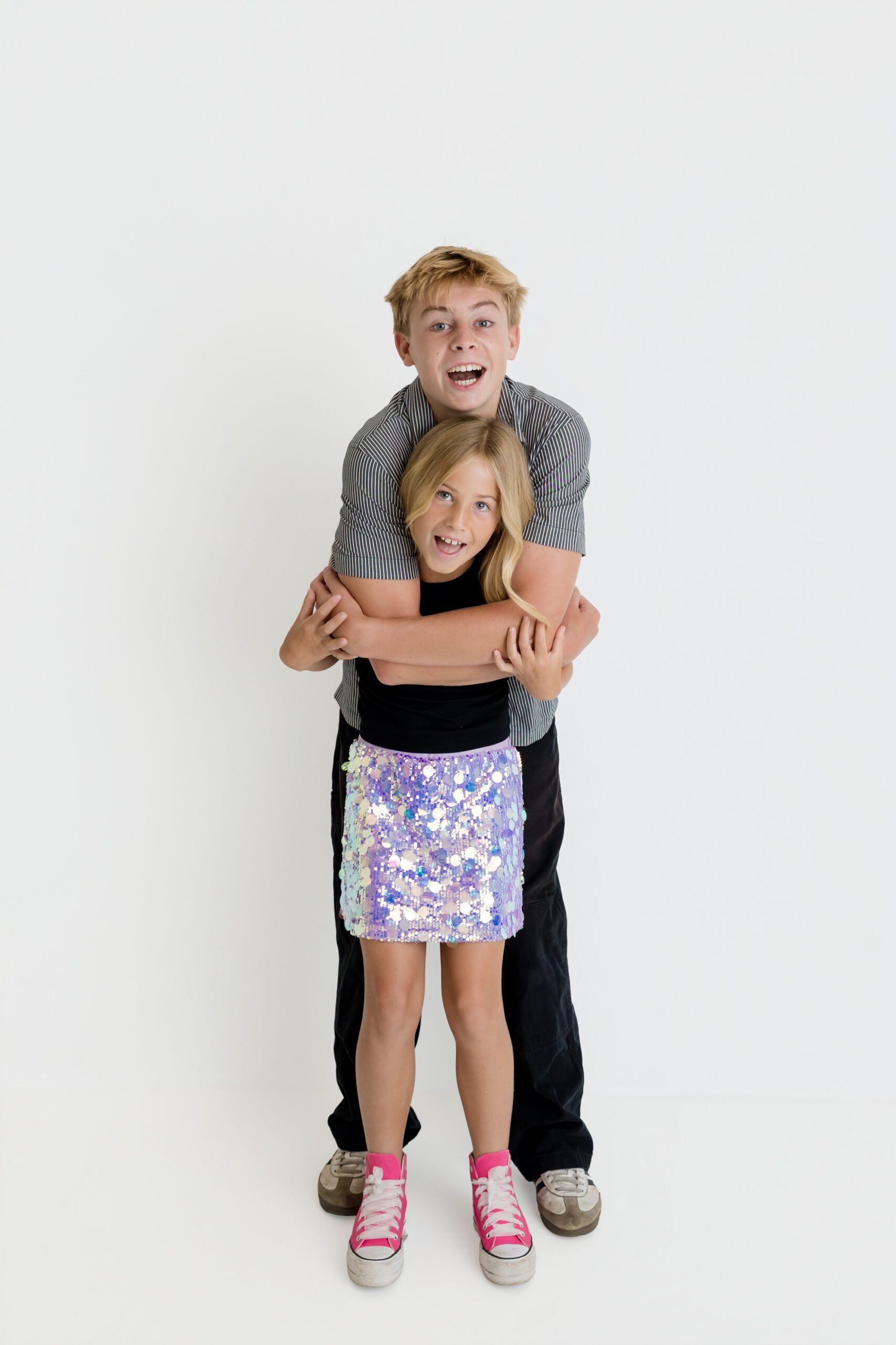 Newport Beach child personality photographer
Sibling portraits at Gilmore Studios