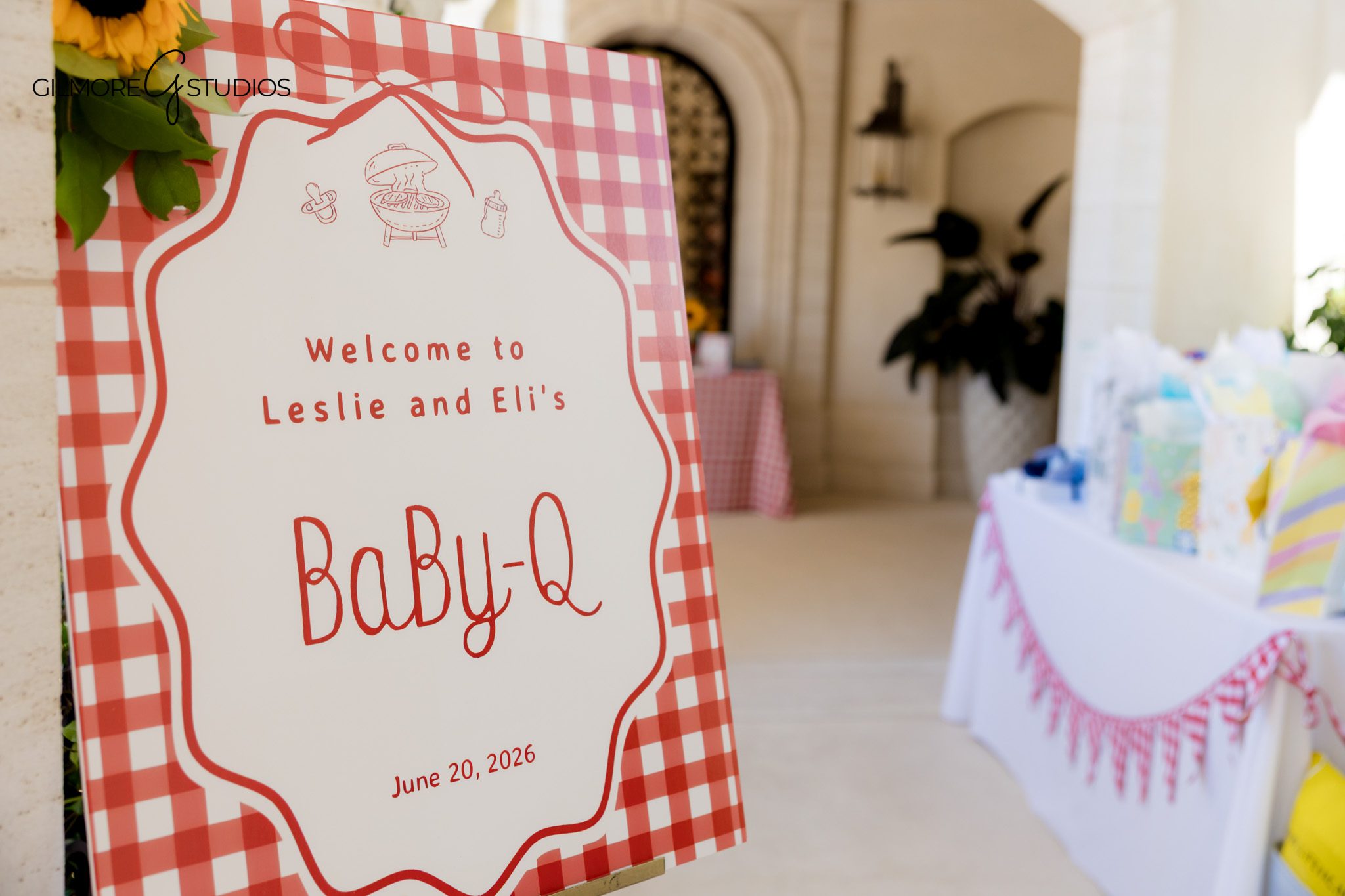 BabyQ theme event photography at a Newport Beach estate celebration