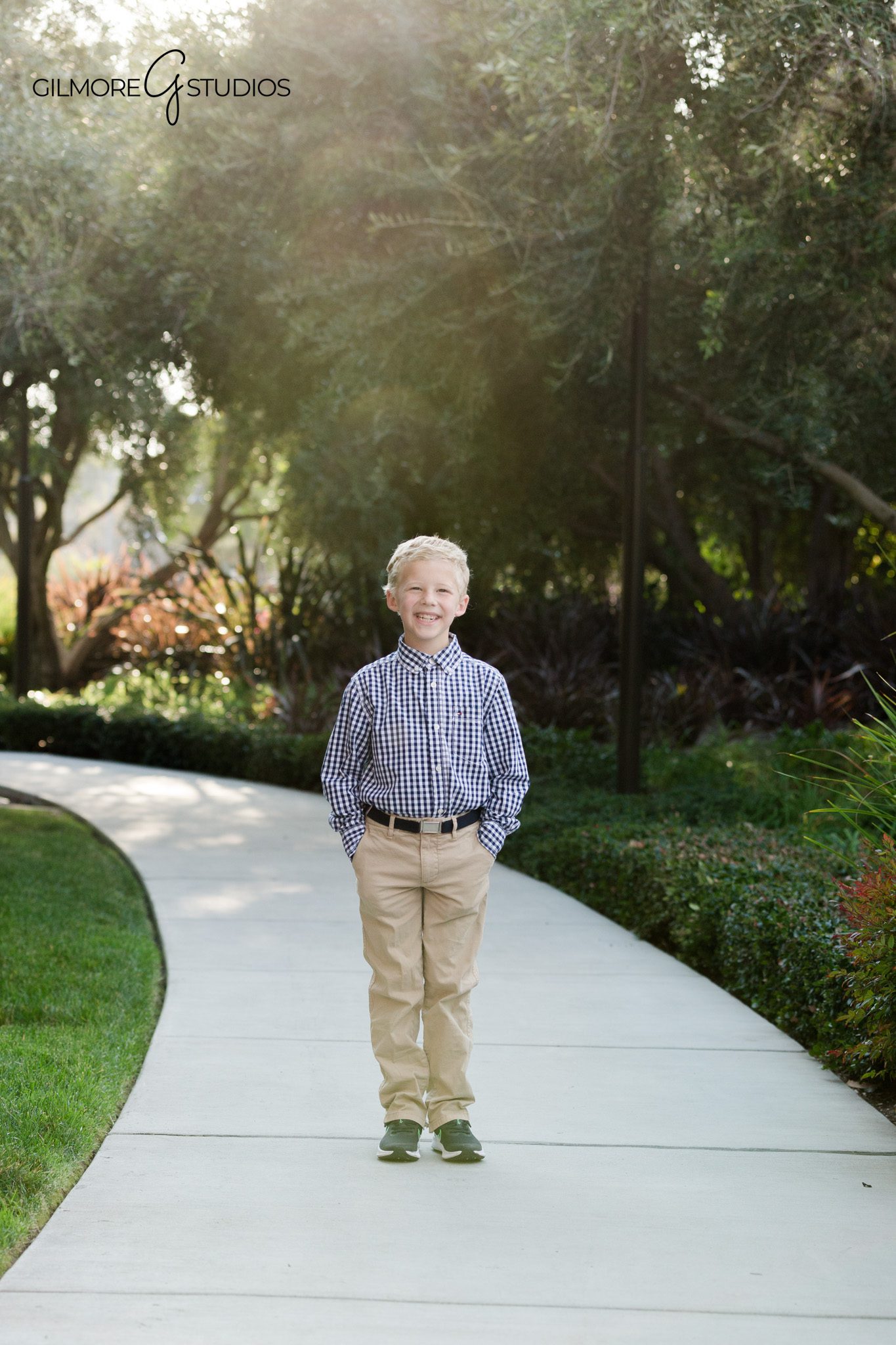 Young boy smiling in front of the Newport Beach LDS Temple
Newport Beach Temple baptism photographer capturing milestone portraits