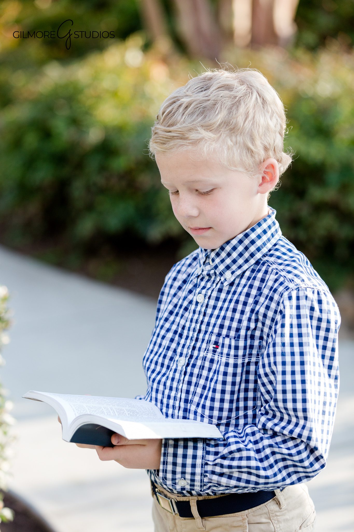 Classic LDS baptism photo at the Newport Beach Temple
Boy smiling outside the Newport Beach Temple before baptism