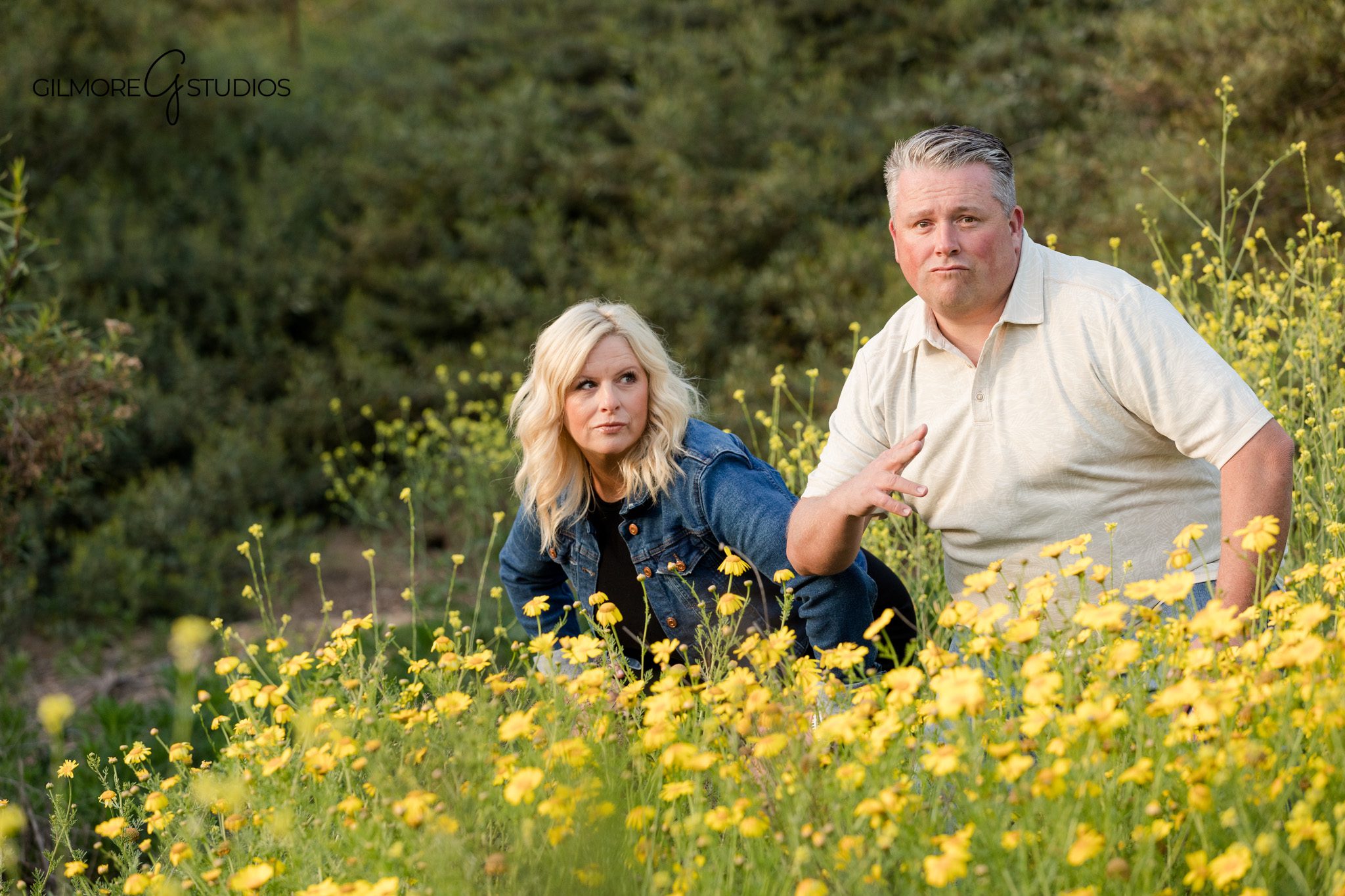 Family of four photographed on a wooded trail at 19th Street Park
Orange County park family photos with relaxed natural posing