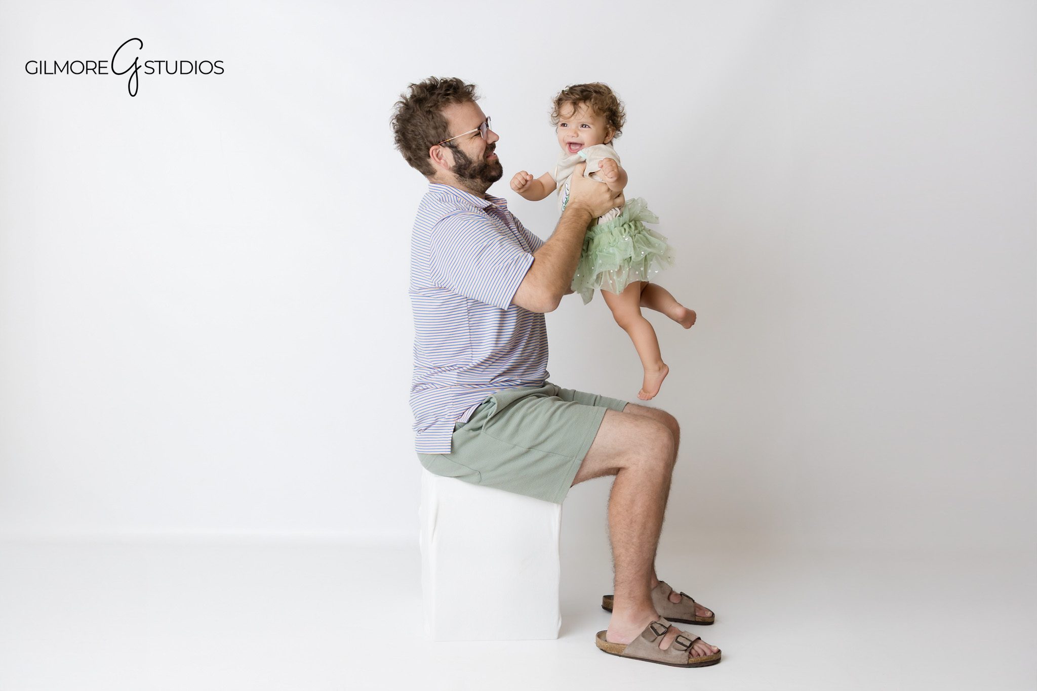 First birthday portraits with family before Baby Yoda cake smash session
Newport Beach studio portraits for baby’s first birthday cake smash