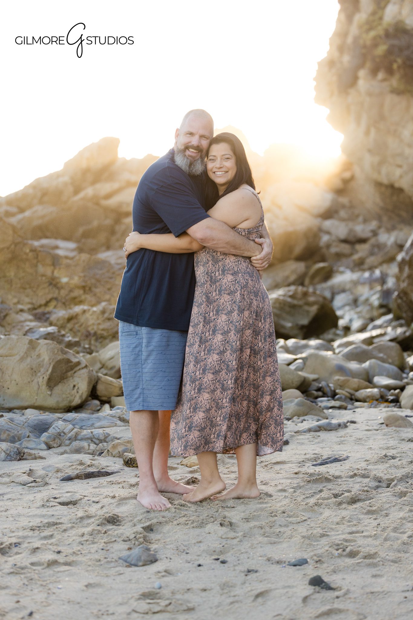 Golden hour family portraits at Little Corona del Mar Beach
Children playing on the sand during a Newport Beach family photo session