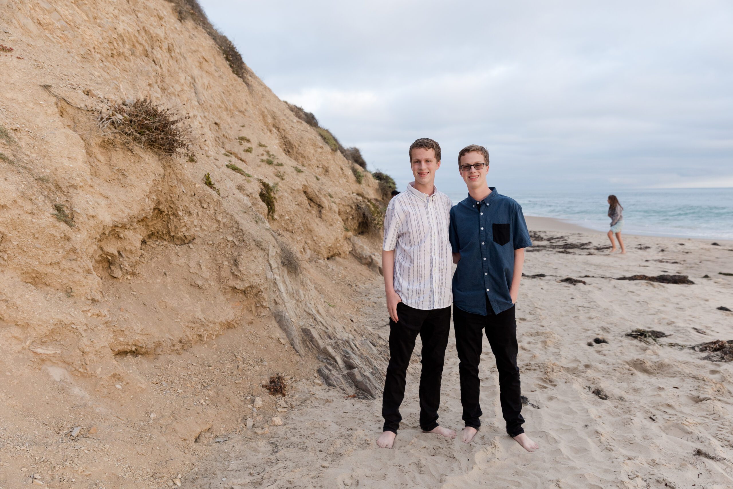 Newport Beach senior photographer capturing twin senior portraits at Crystal Cove
Twin senior portraits on the beach at Crystal Cove in Newport Beach